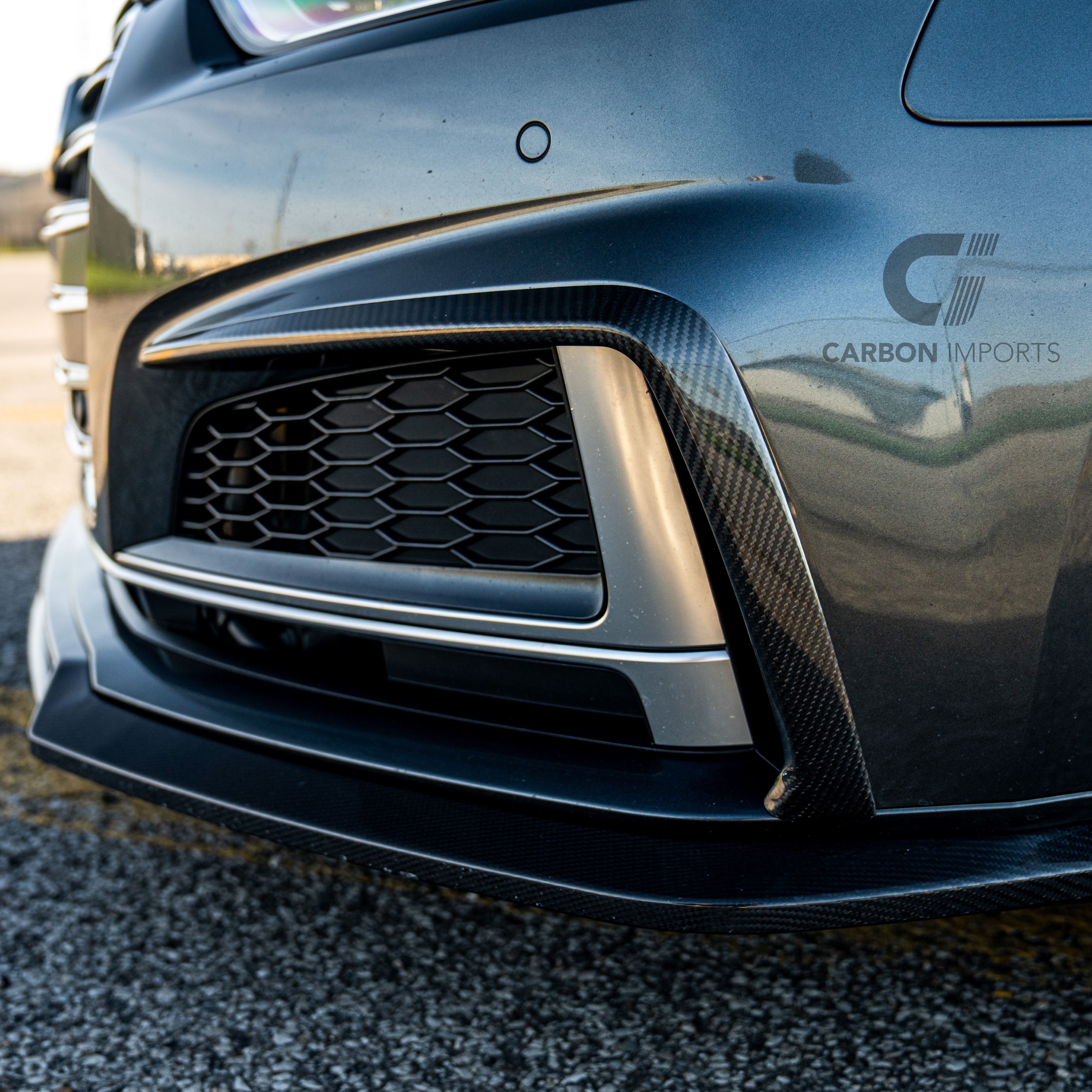 Audi S5/A5 S-Line B9 Carbon Fiber Fog Canards 2017-2019 V2