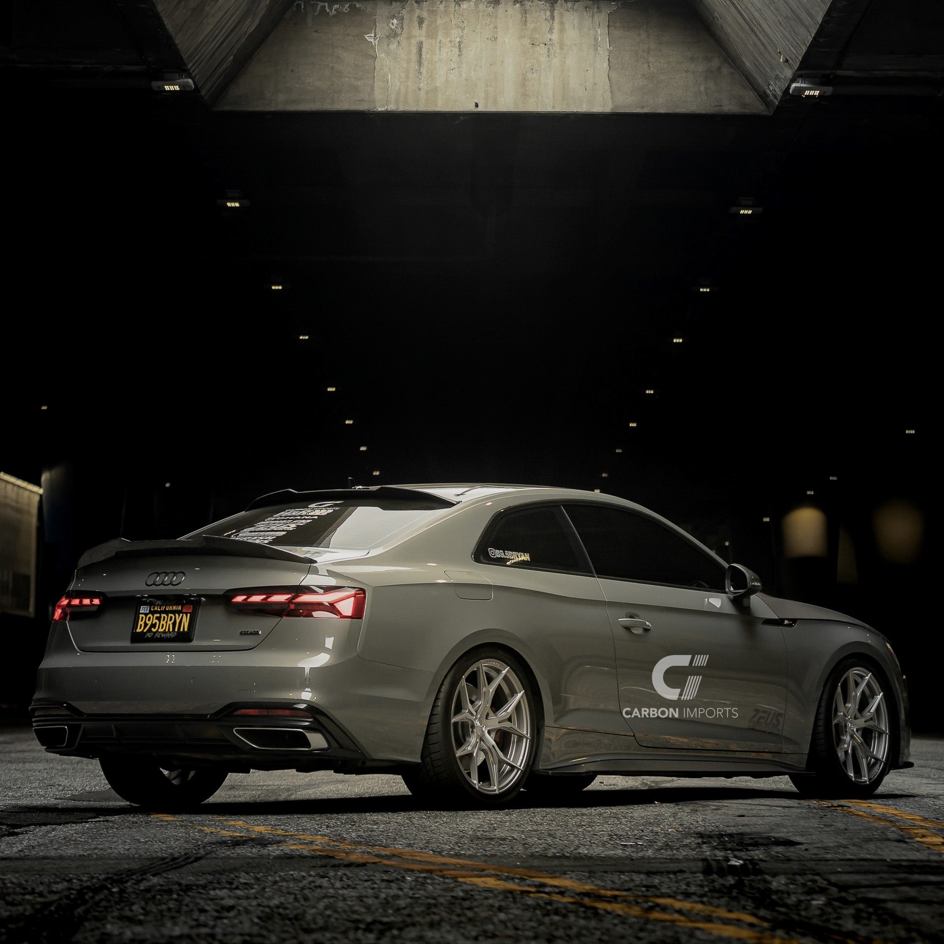 Audi S5/A5 S-Line B9.5 Carbon Fiber Side Skirts 2020-2025