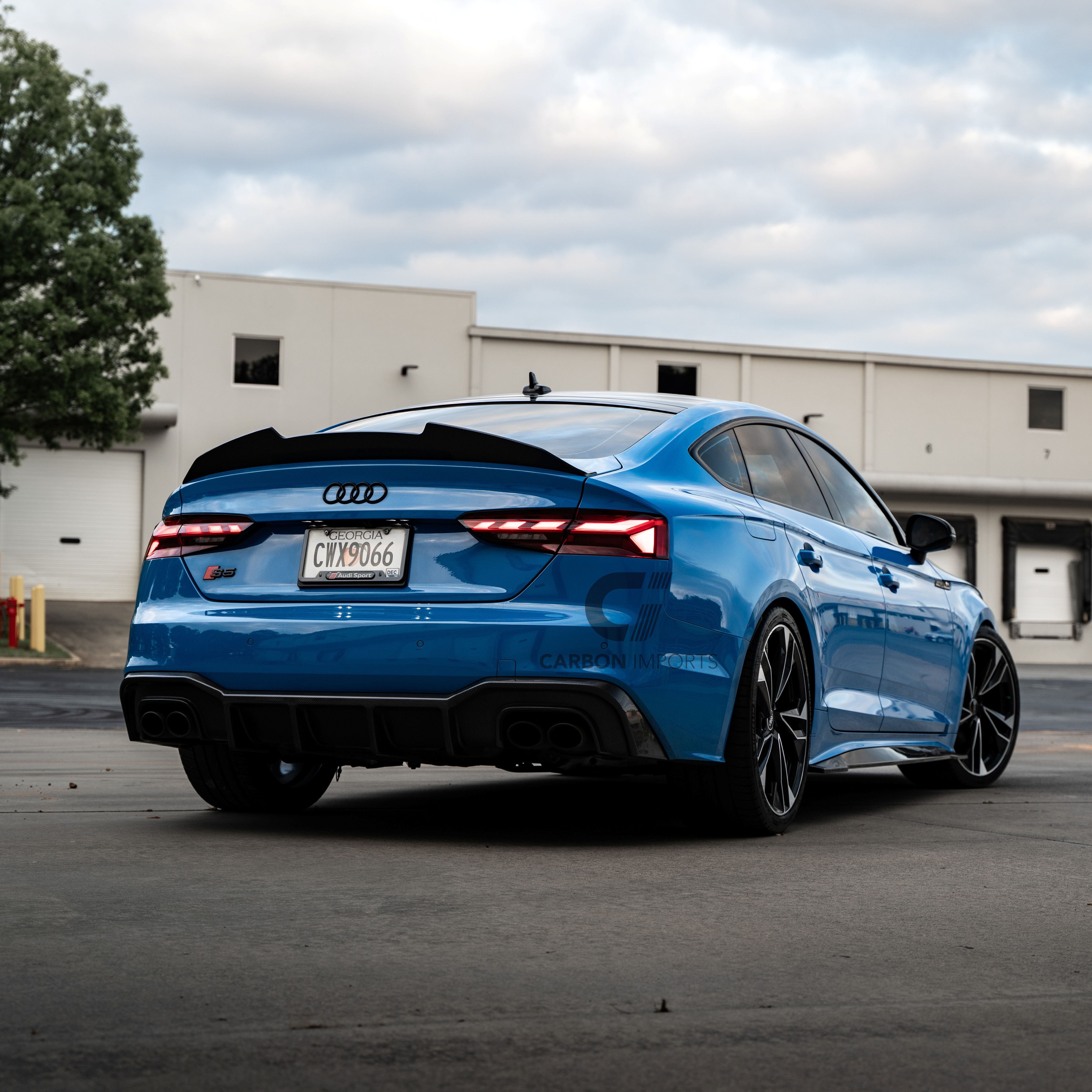 Audi S5/A5 S-Line B9.5 Carbon Fiber Rear Diffuser 2020-2025 V1