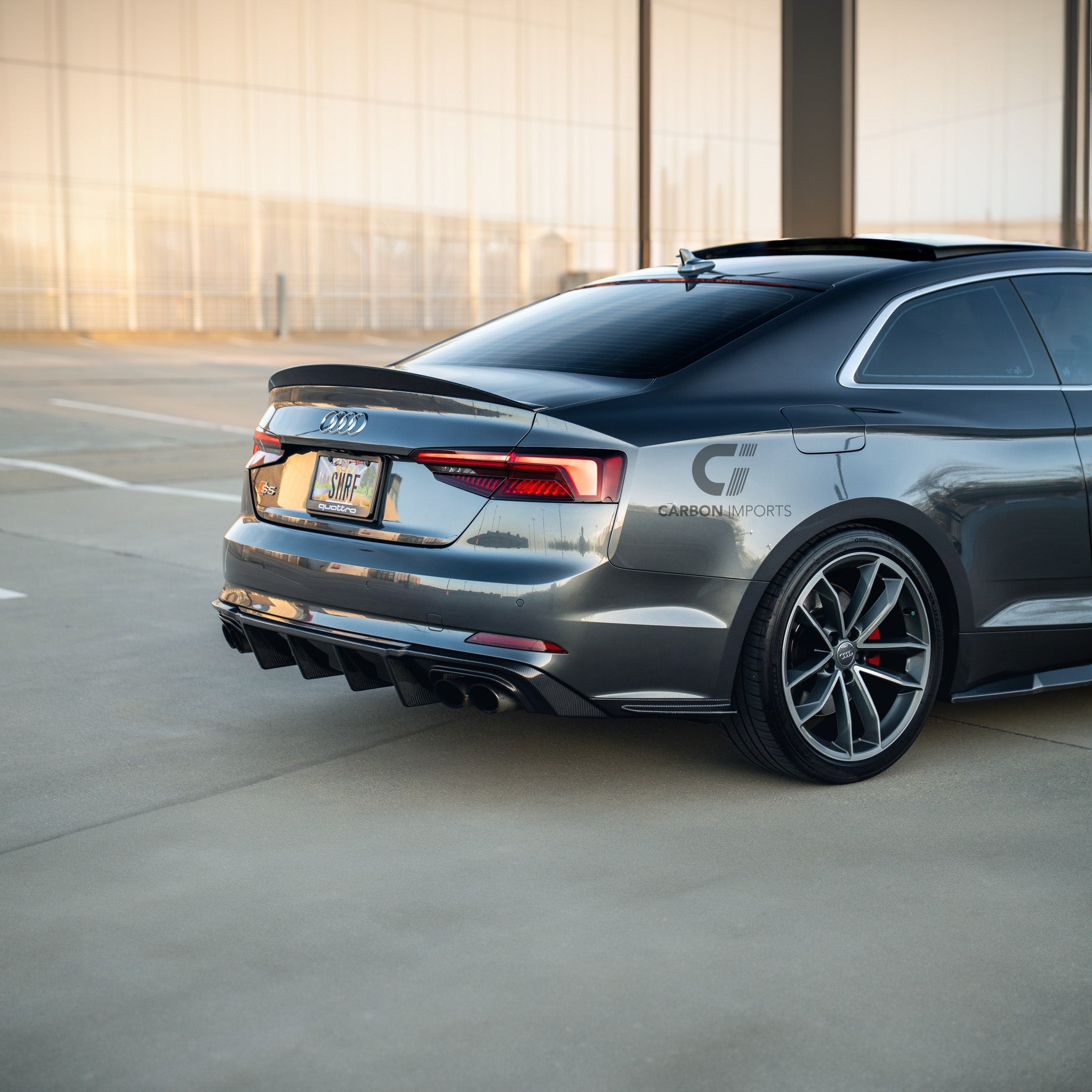 Audi S5/A5 S-Line B9 Carbon Fiber Rear Diffuser 2017-2019