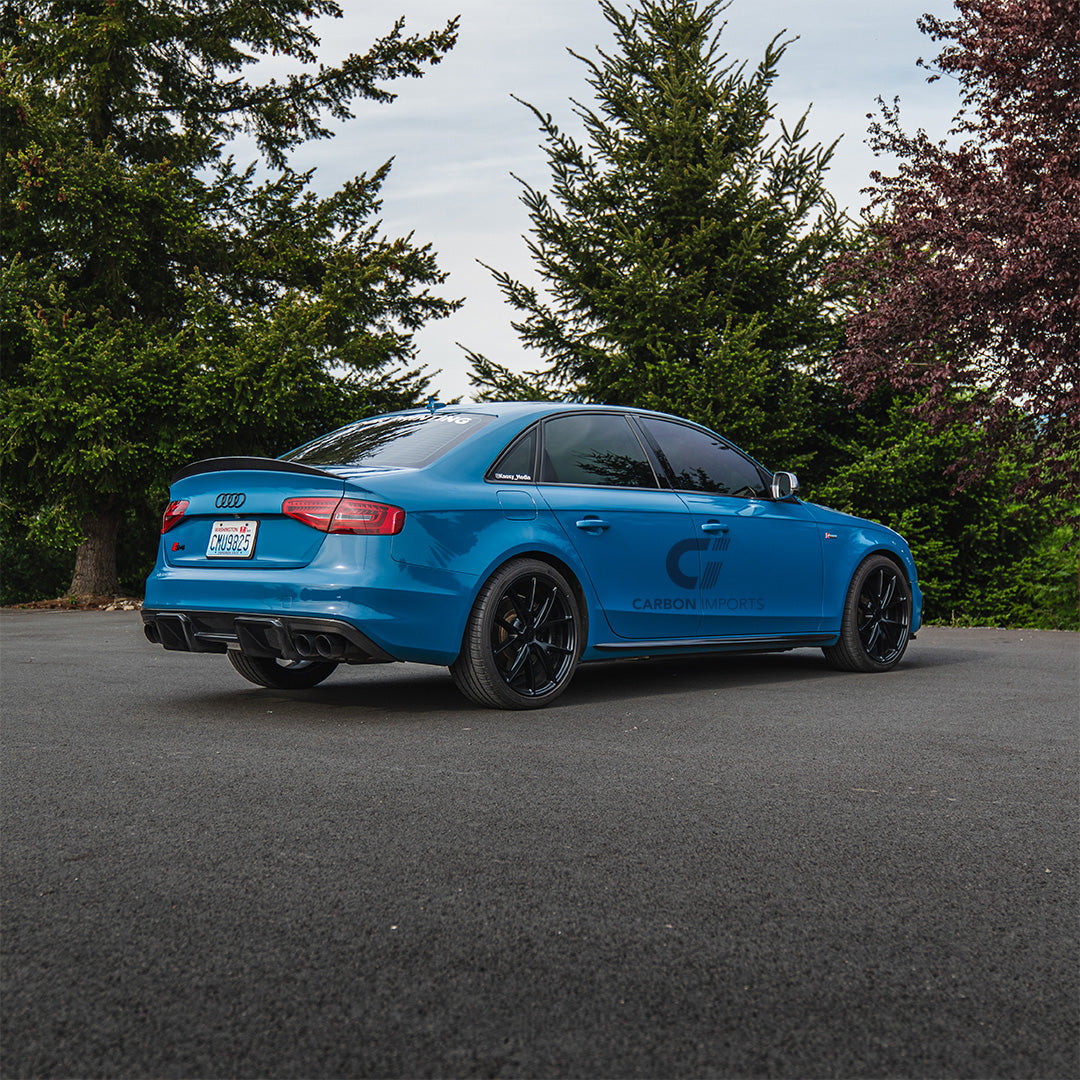 Audi S4 B8/B8.5 Carbon Fiber Trunk Lip 2009-2016 Lowkick Version