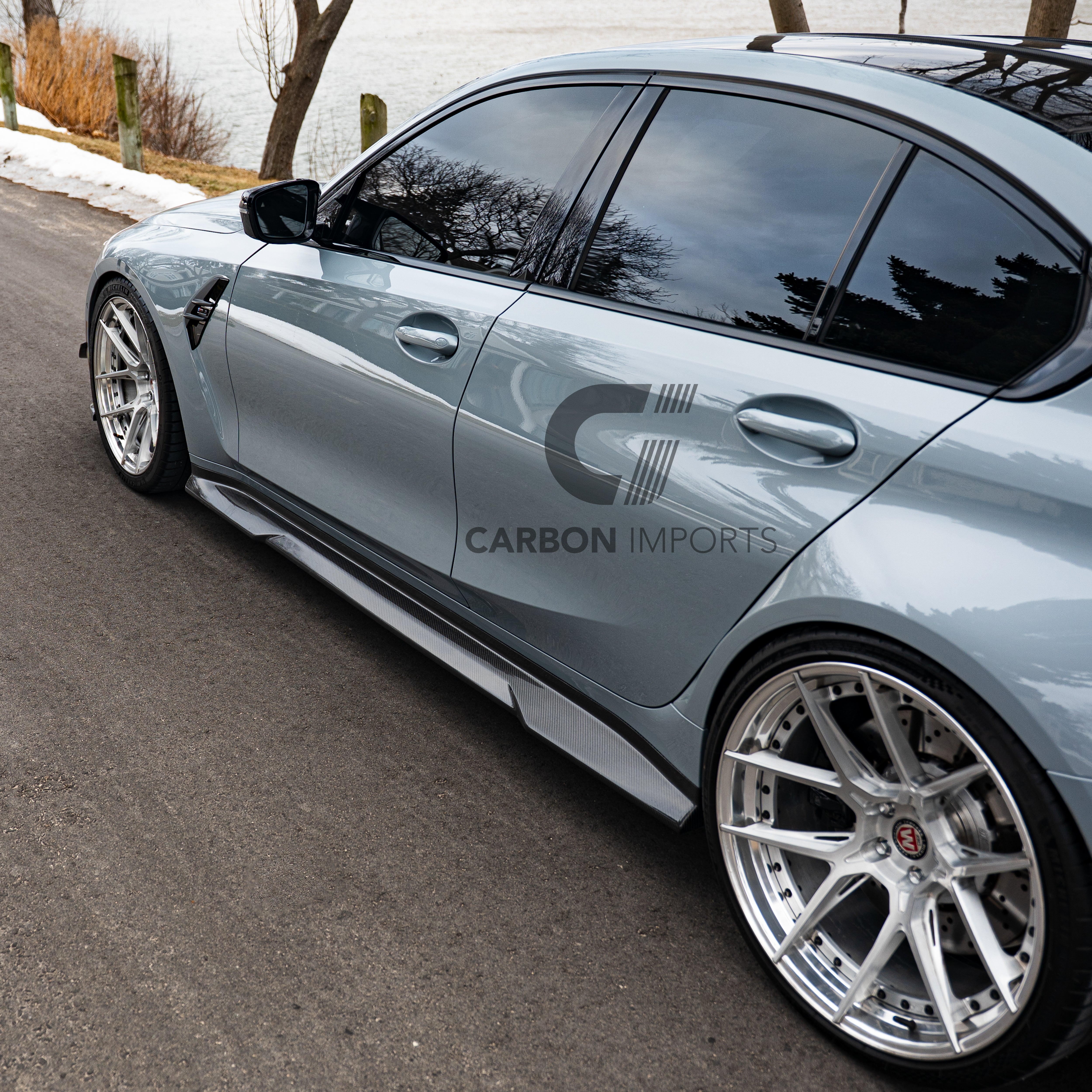 BMW M3 G80/G81 Carbon Fiber Side Skirts 2020-2026