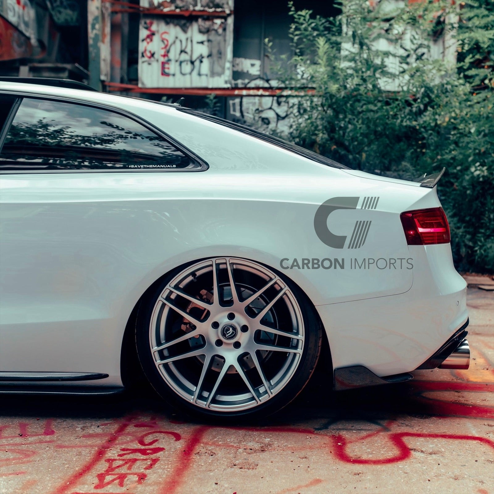 Audi S5 B8/B8.5 Carbon Fiber Trunk Lip 2007-2016 V2