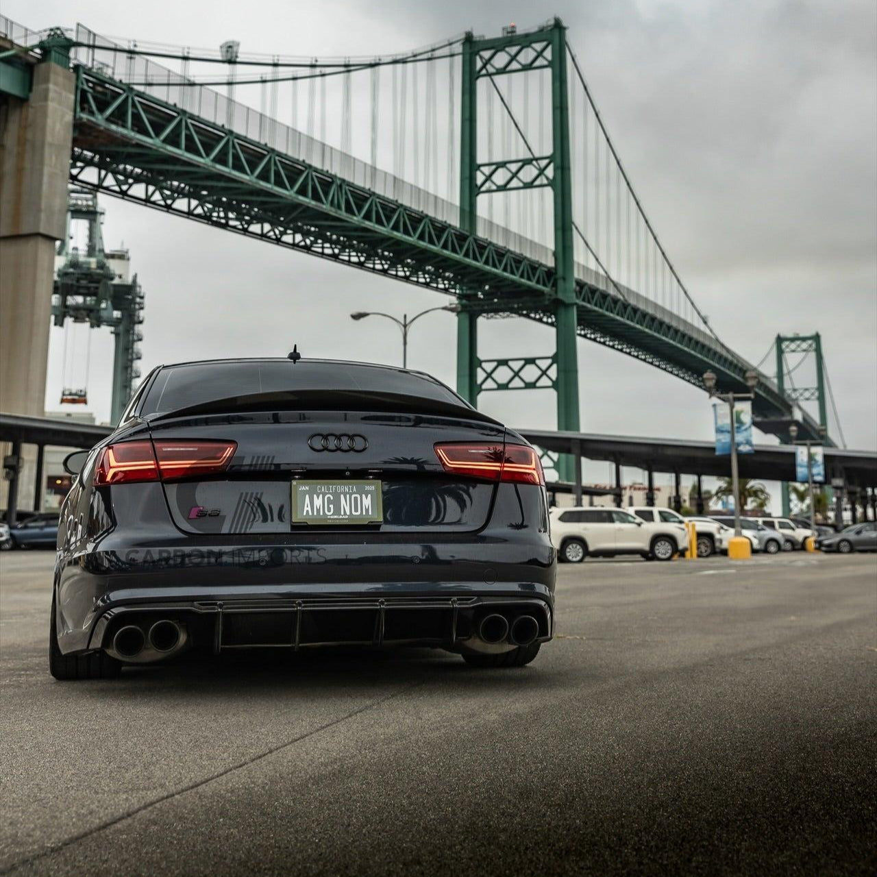 Audi A6/S6 C7/C7.5 Carbon Fiber Trunk Lip 2012-2018 Highkick Version