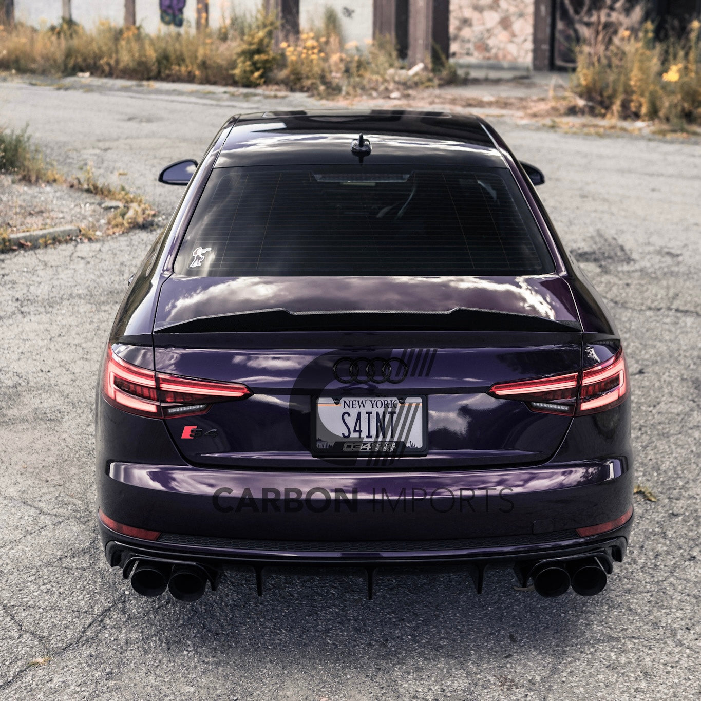 Audi S4/A4 B9/B9.5 Carbon Fiber Trunk Lip 2017-2025 V4.5