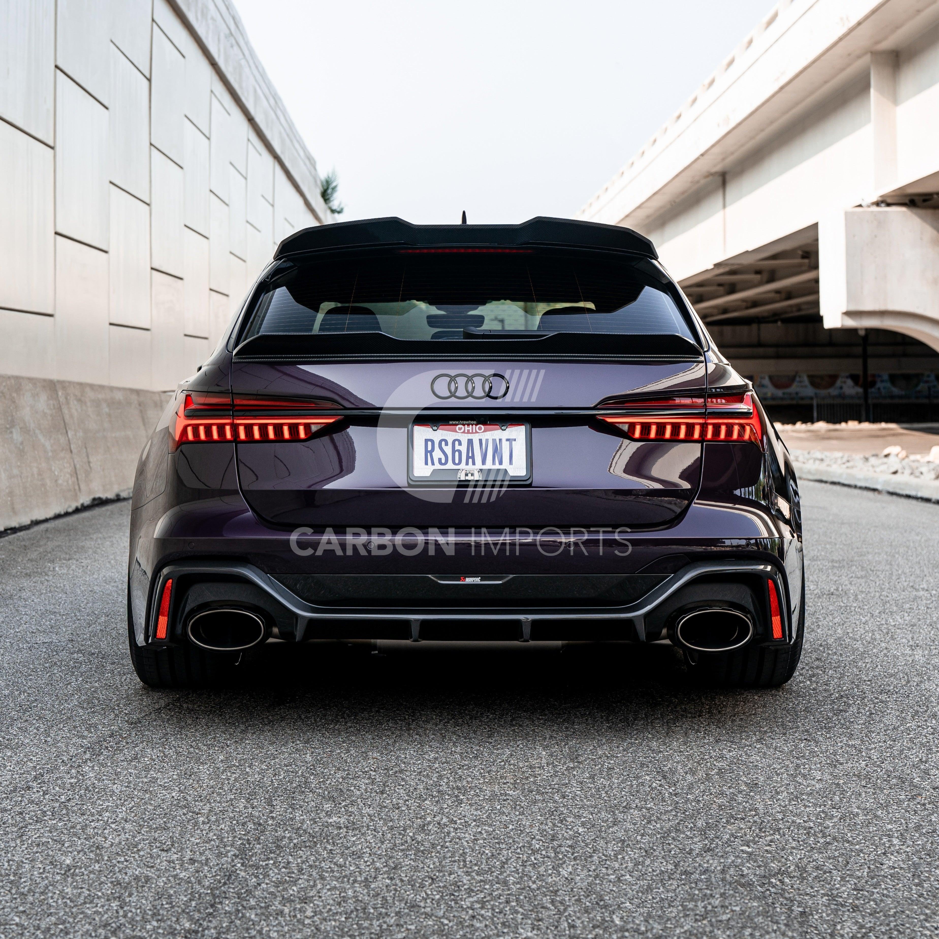 Audi RS6 C8 Carbon Fiber Roof Spoiler 2020-2026