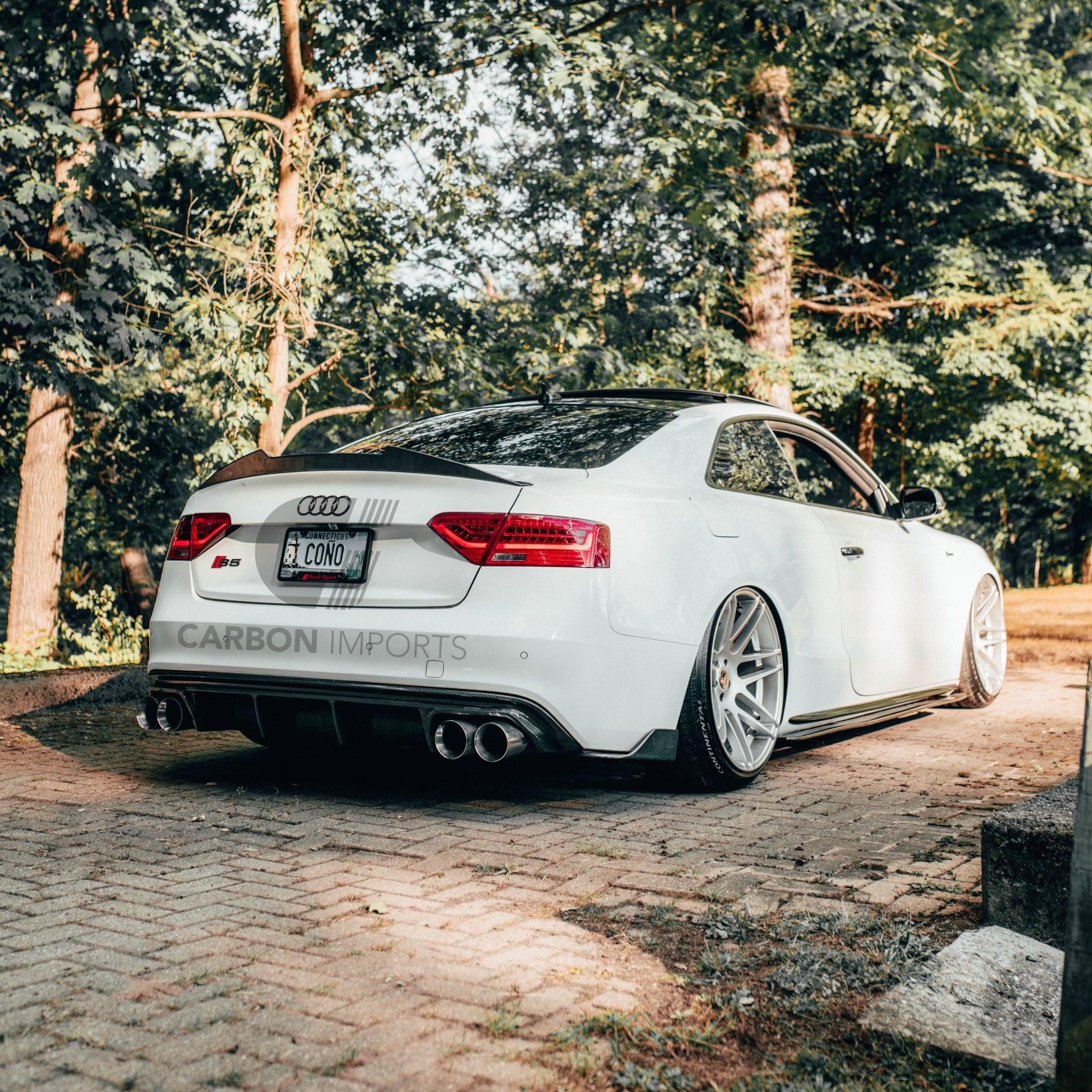 Audi S5 B8/B8.5 Carbon Fiber Trunk Lip 2007-2016 V2