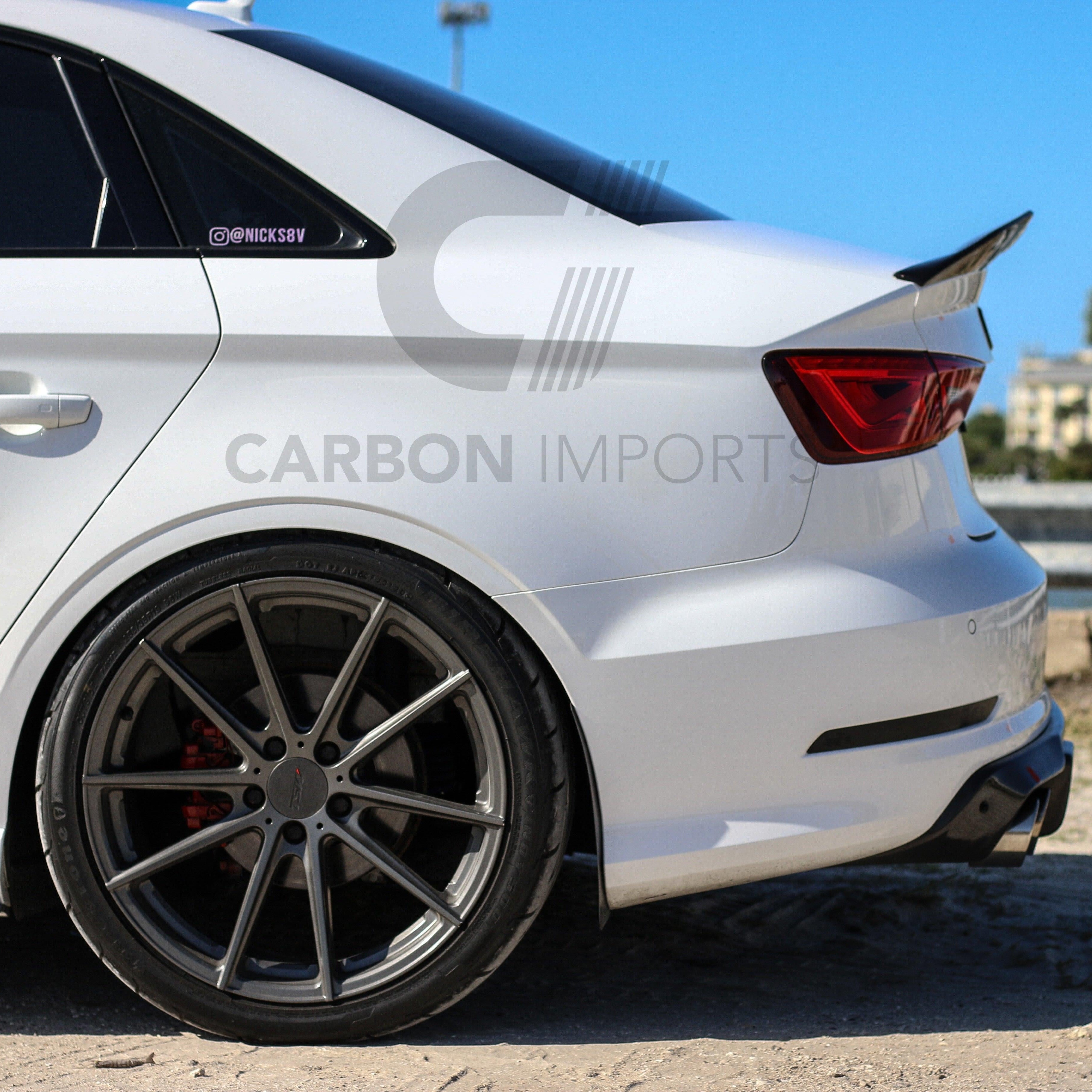Audi A3/S3/RS3 8V Carbon Fiber Trunk Lip 2015-2020 V4
