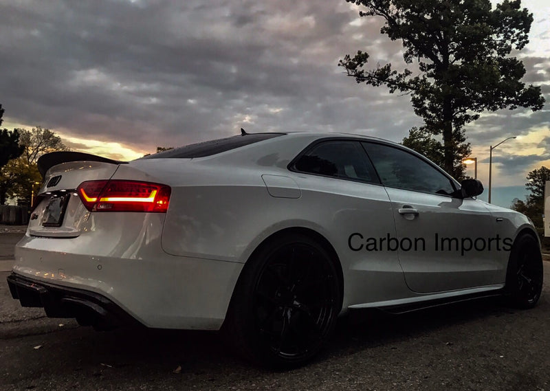 Audi S5 2007-2016 B8/B8.5  Carbon Fiber Trunk Lip HighKick Version