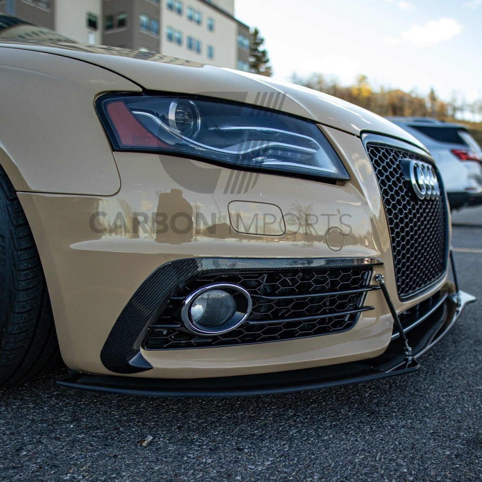 Audi S4/A4 S-Line B8 Carbon Fiber Fog Canards 2009-2012