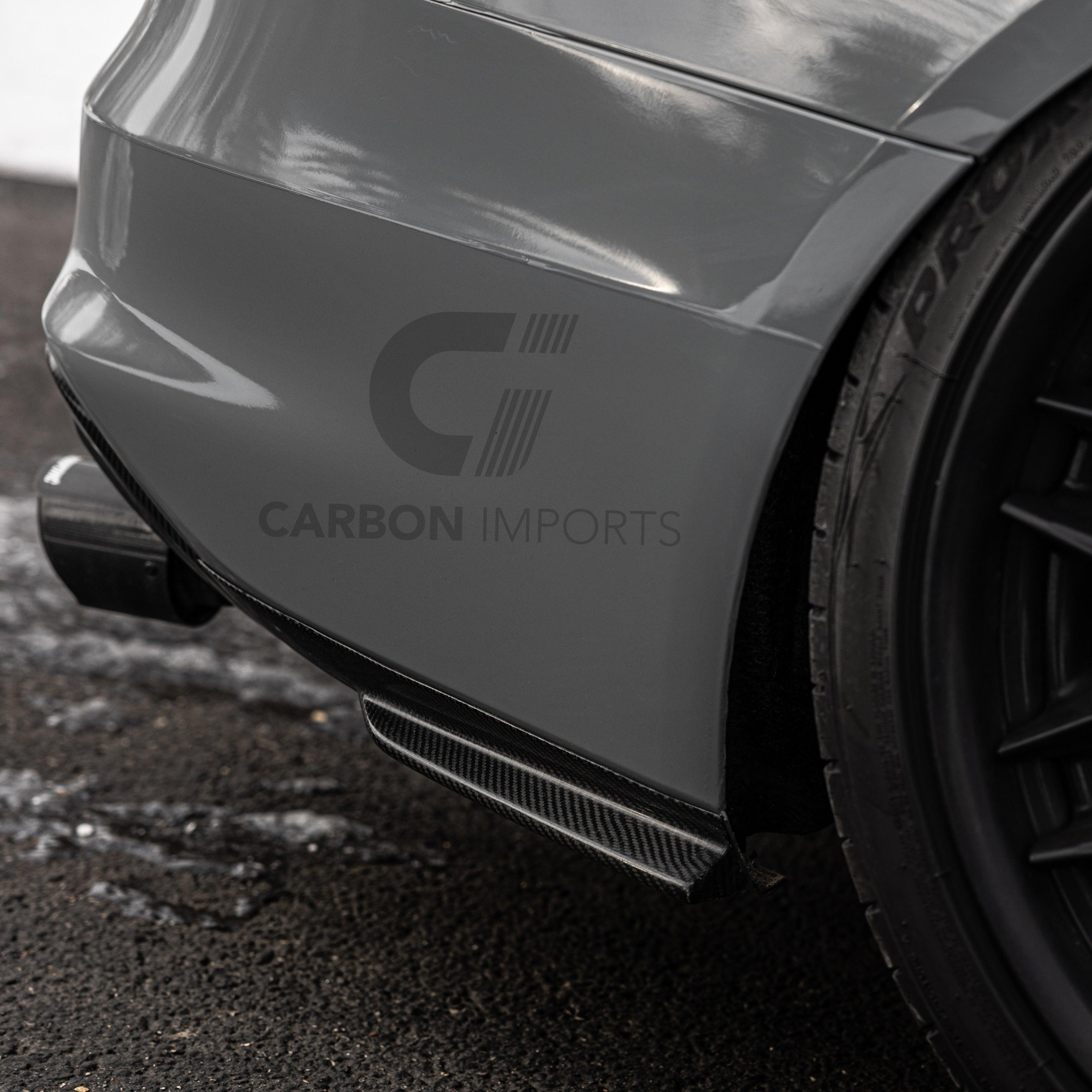 Audi S4/A4 B8.5 Carbon Fiber Rear Bumper Canards 2013-2016