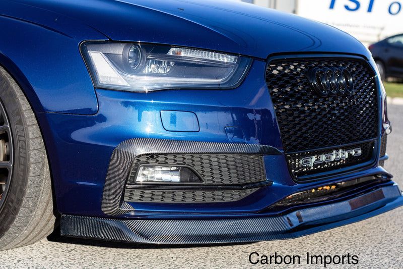 Audi S4 / A4 S Line 2013-2016 B8.5 Carbon Fiber Fog Canards