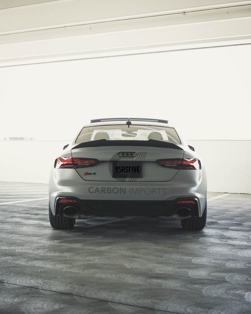 Audi A5/S5/RS5 2017-2024 B9/B9.5 Carbon Fiber Trunk Lip V4