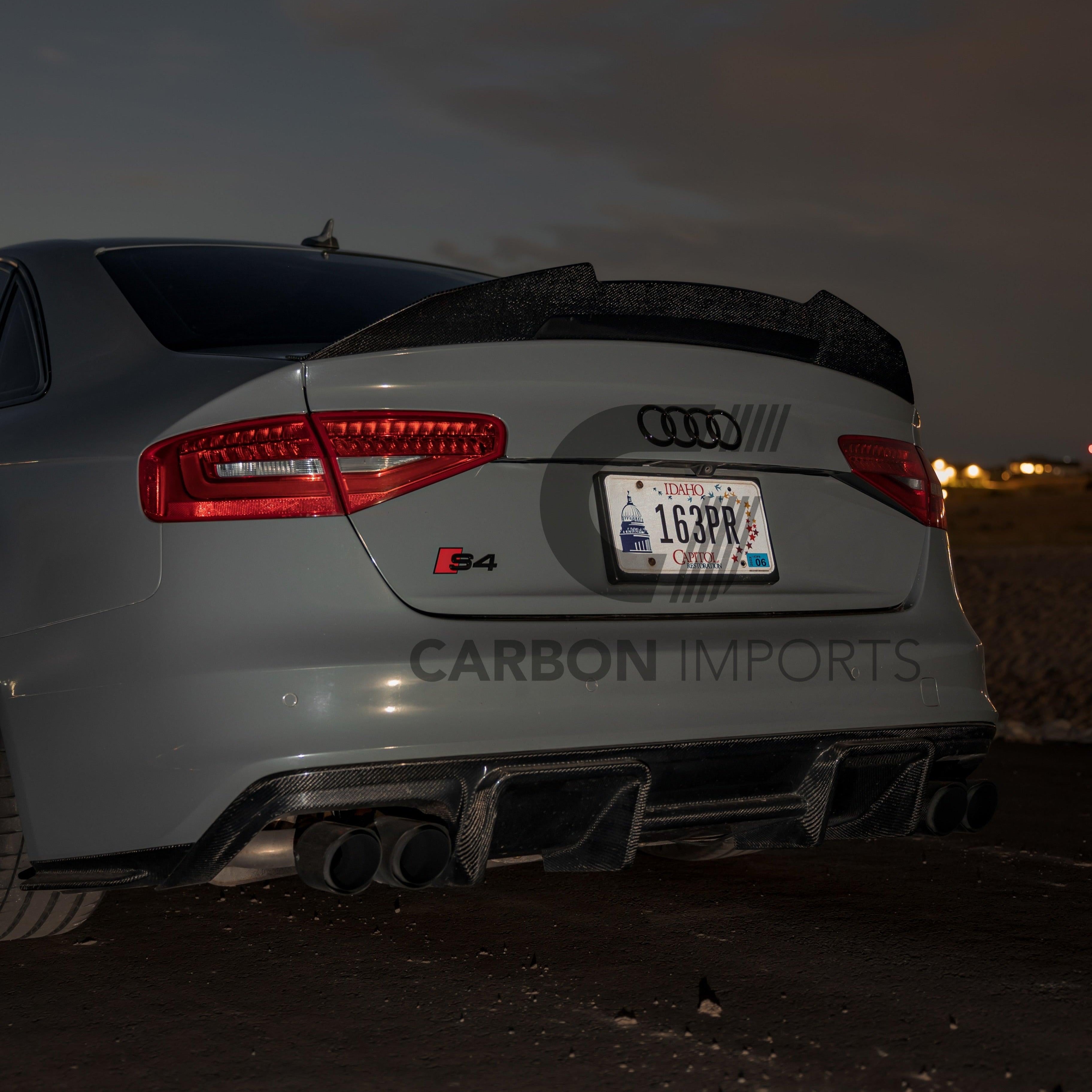 Audi S4 B8/B8.5 Carbon Fiber Trunk Lip 2009-2016 V4.5