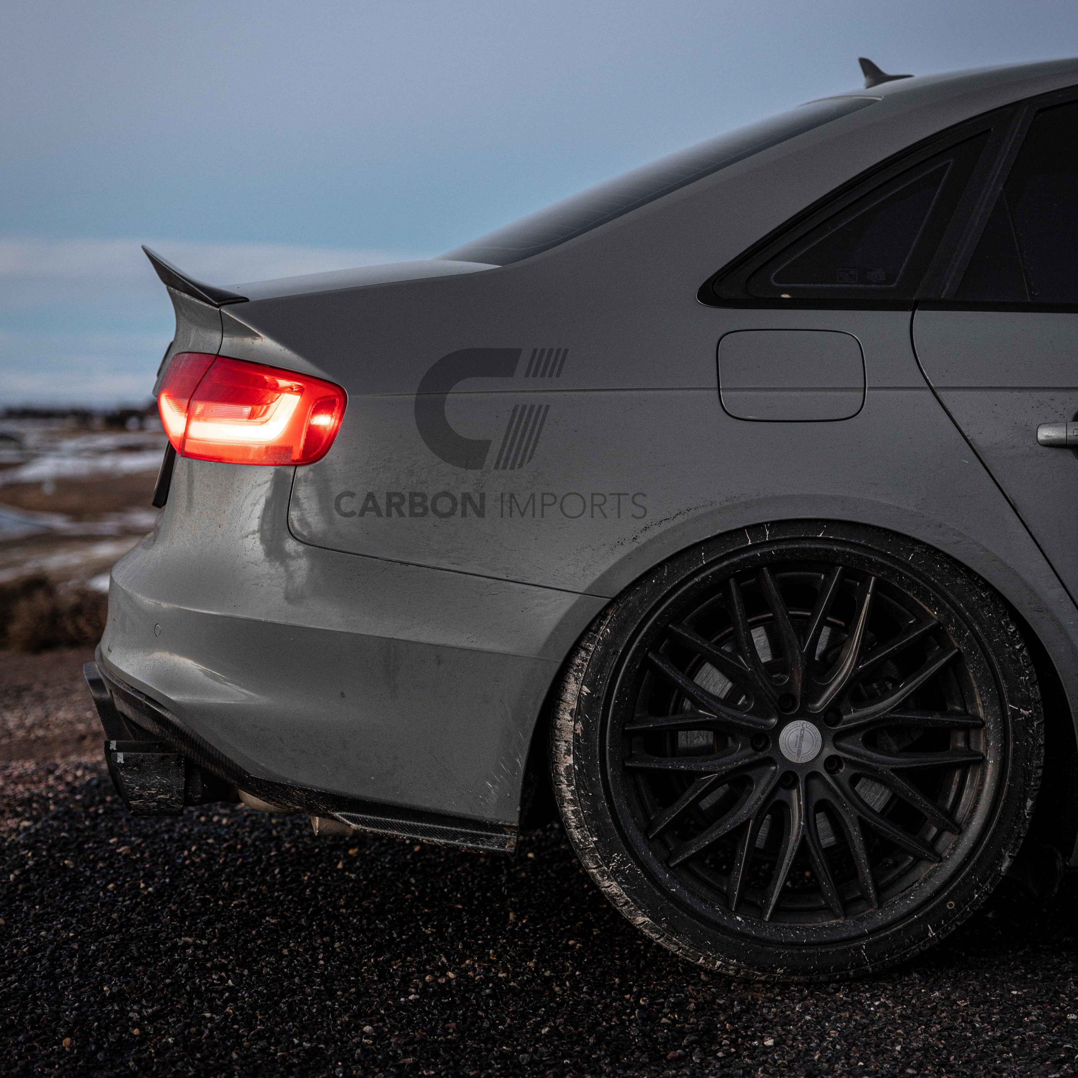 Audi S4/A4 B8.5 Carbon Fiber Rear Bumper Canards 2013-2016