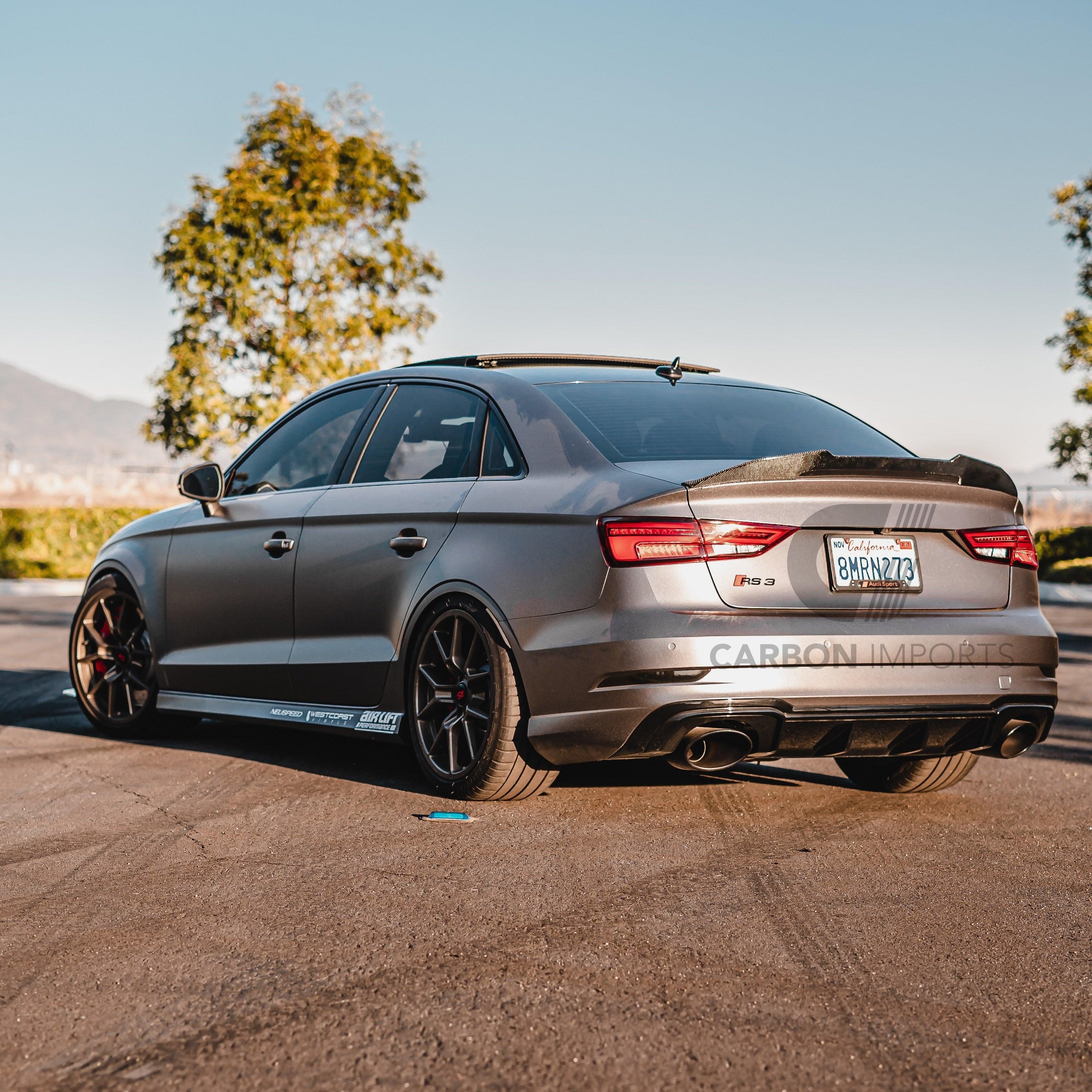Audi A3/S3/RS3 8V Carbon Fiber Trunk Lip 2015-2020 V4