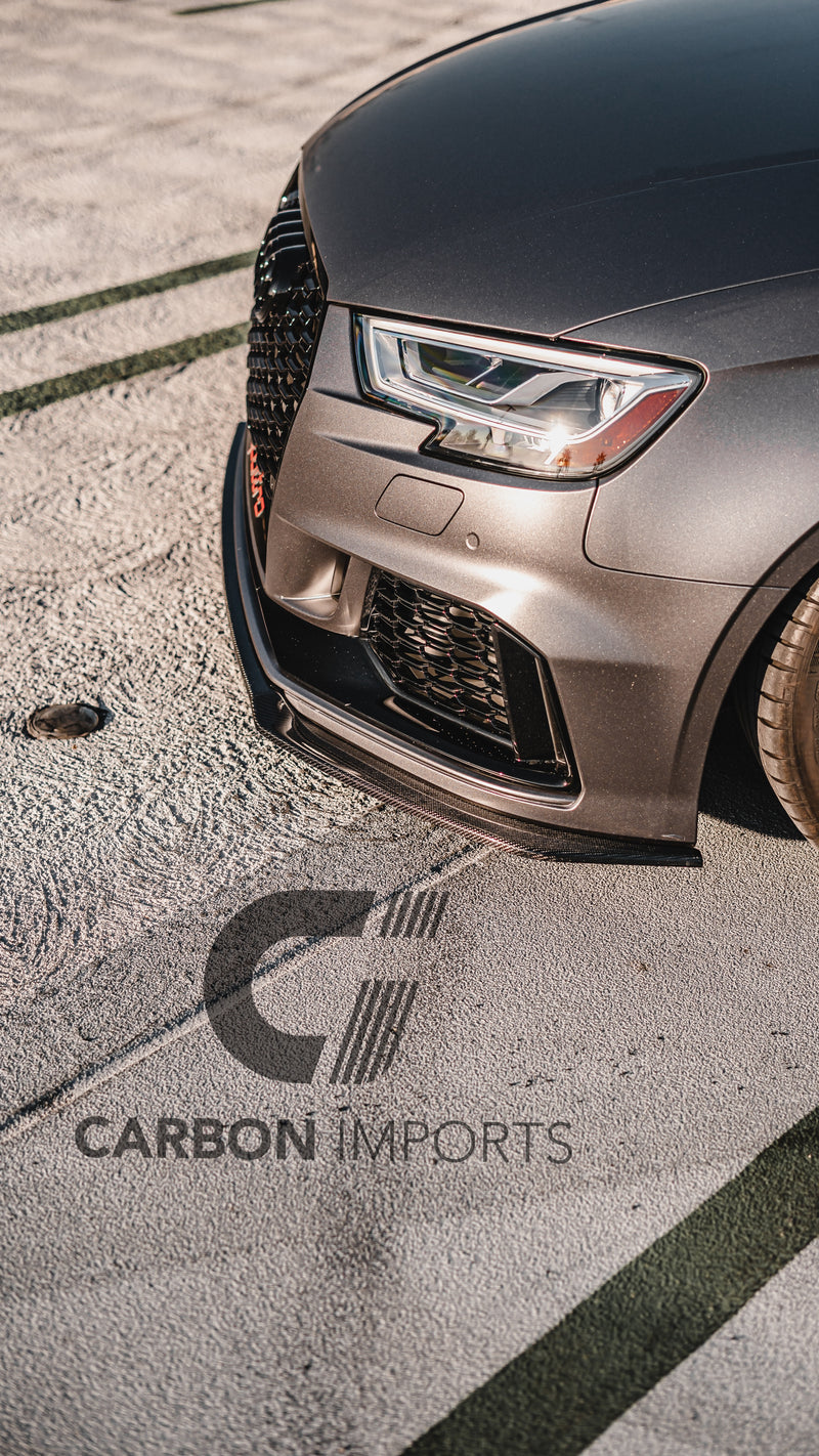 Audi RS3 Carbon Front Fiber Lip 2017-2020