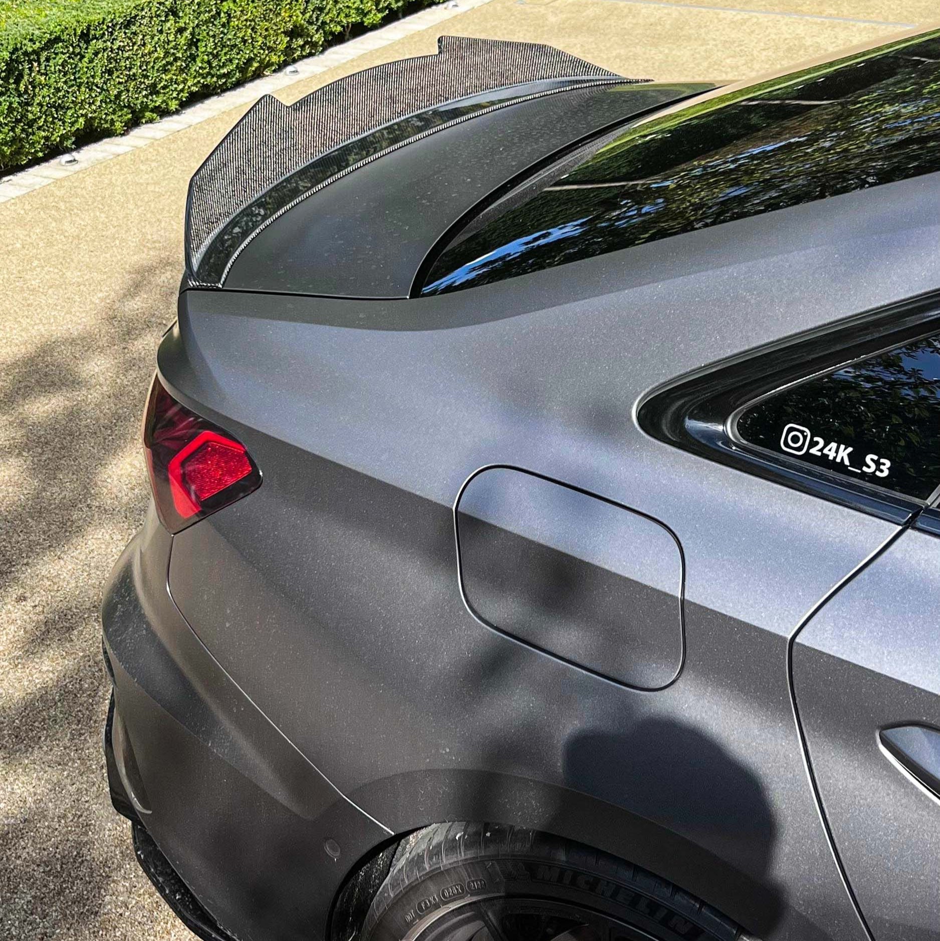 Audi A3/S3/RS3 8Y Carbon Fiber Trunk Lip 2021-2024 V4.5