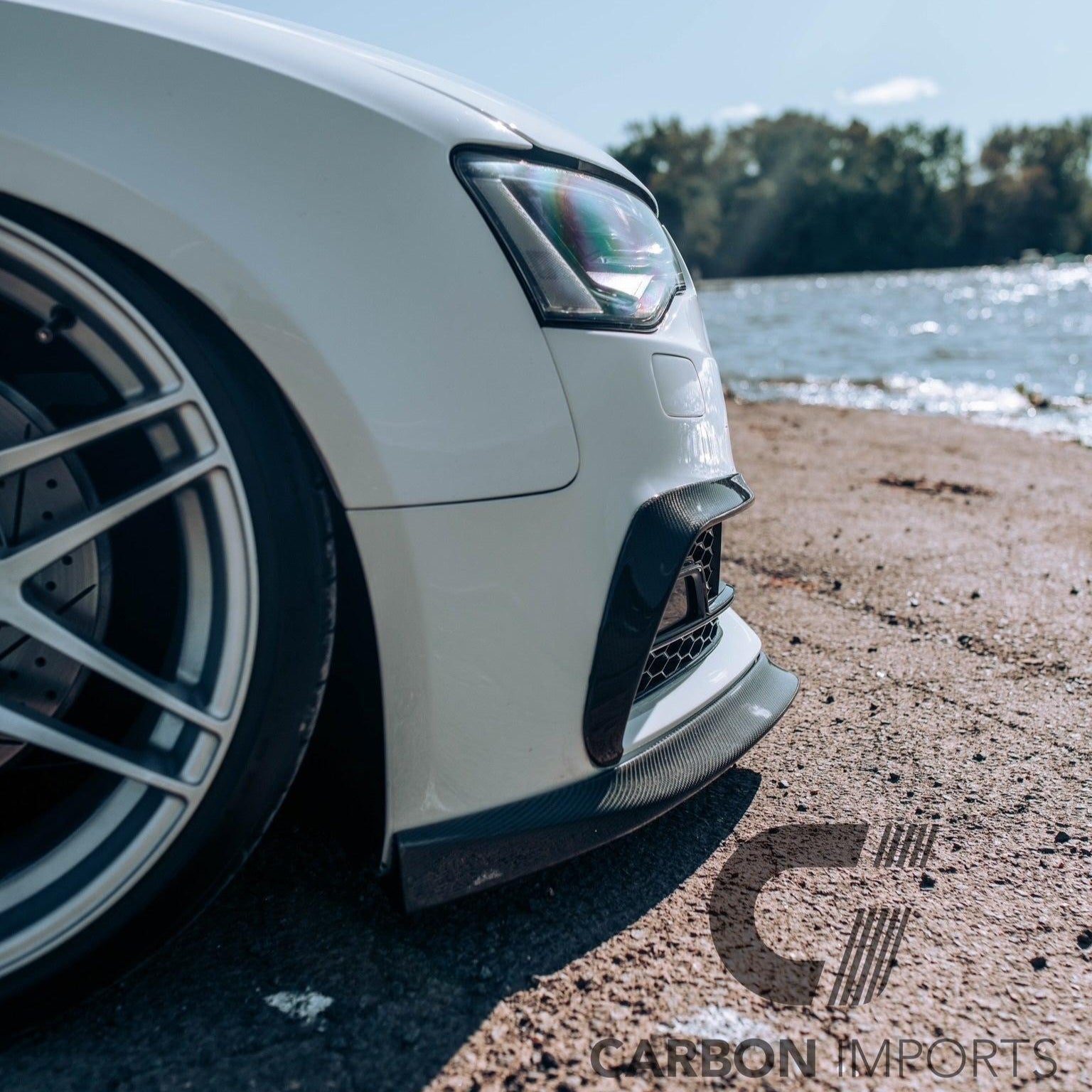 Audi S5/A5 S-Line B8.5 Carbon Fiber Fog Canards 2013-2016