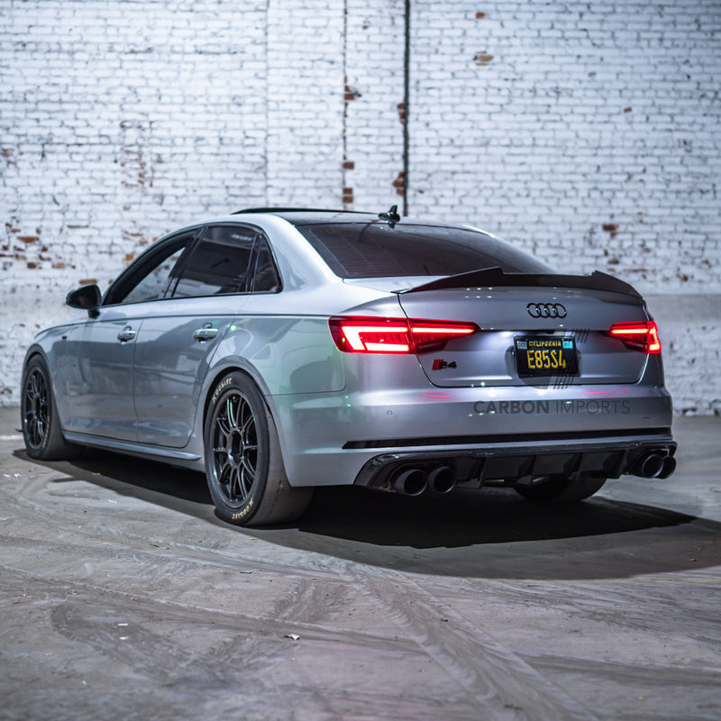 Audi S4/A4 S-Line B9 Carbon Fiber Rear Diffuser 2017-2019