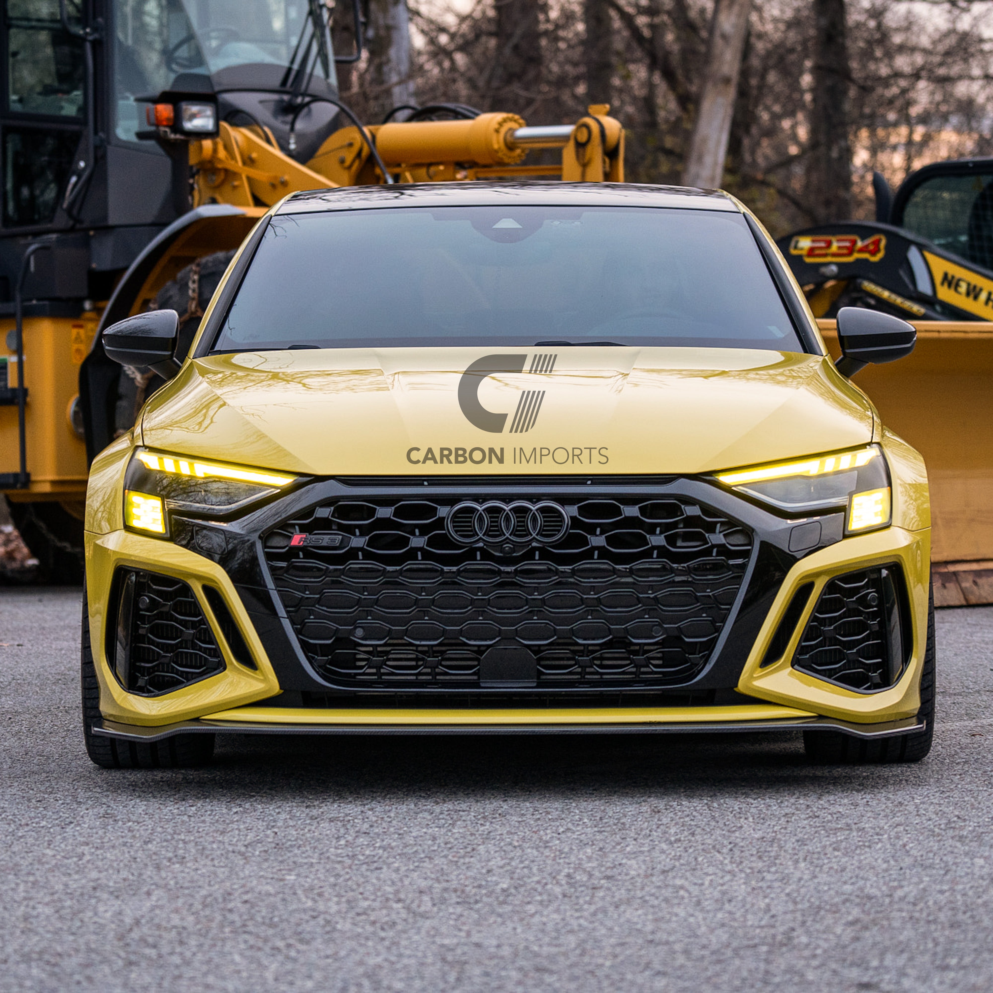 Audi RS3 8Y Carbon Front Fiber Lip 2021-2024