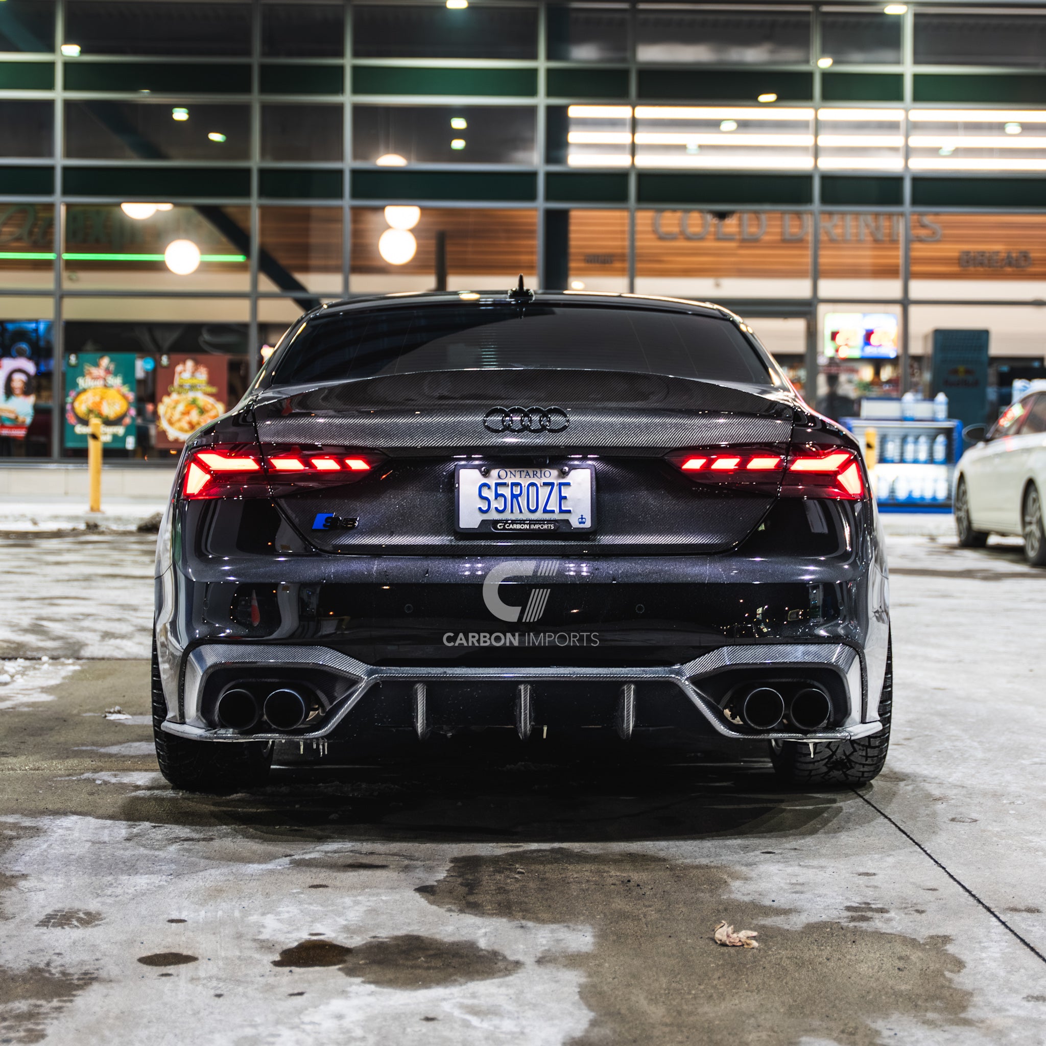 Audi S5/A5 S-Line B9.5 Carbon Fiber Rear Diffuser 2020-2025 V2
