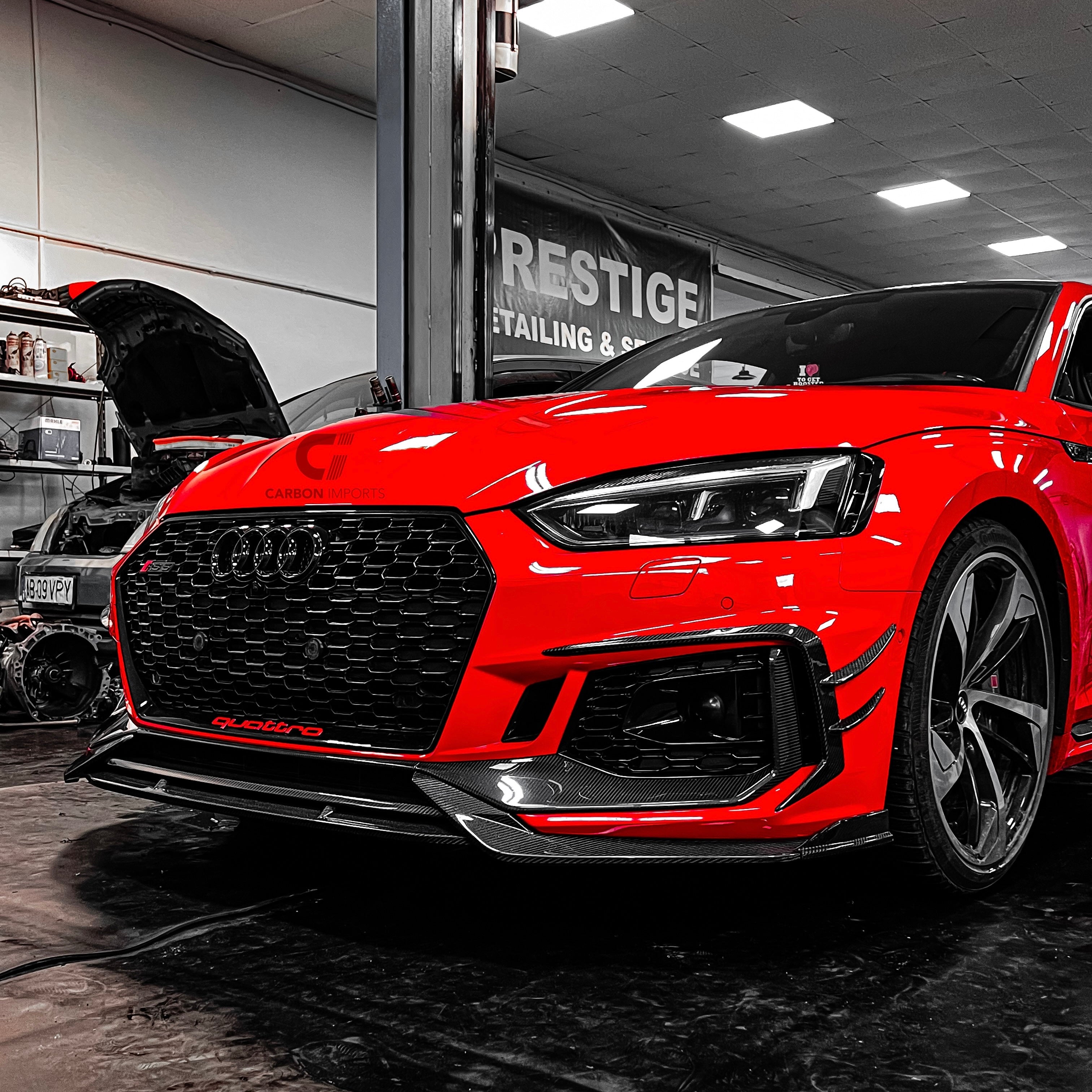 Audi RS5 B9 Carbon Fiber Front Fog Canards 2017-2019