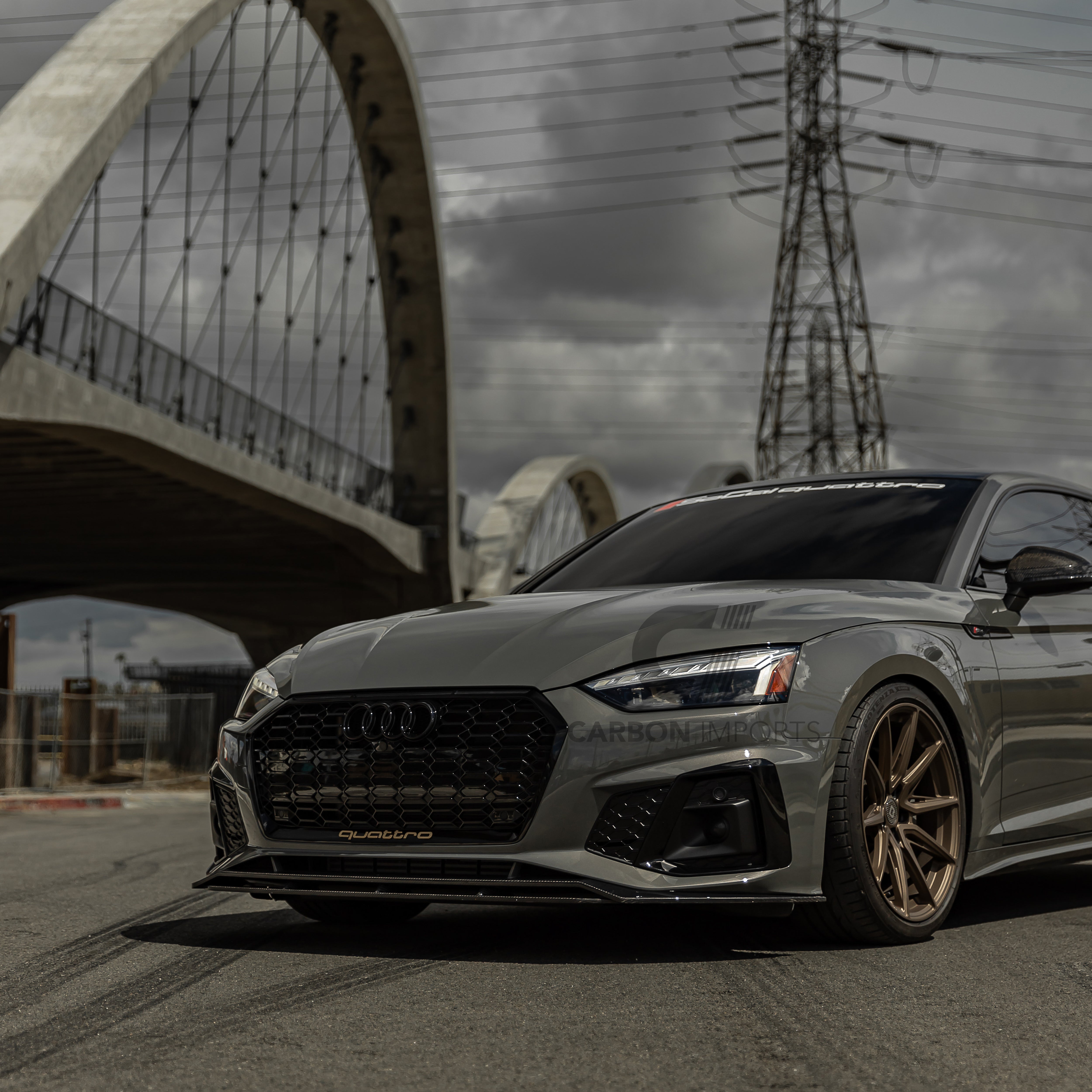 Audi S5/A5 S-Line B9.5 Carbon Fiber Front Lip 2020-2025 V1