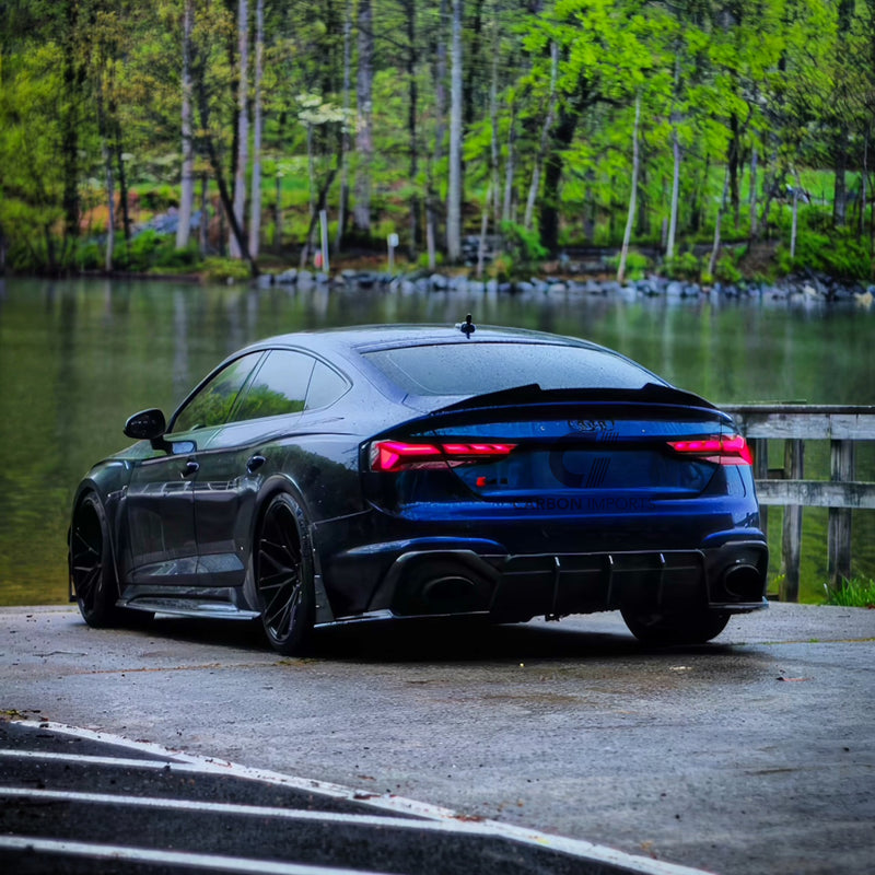 Audi A5/S5/RS5 B9 Carbon Fiber Trunk Lip 2017-2025 V2