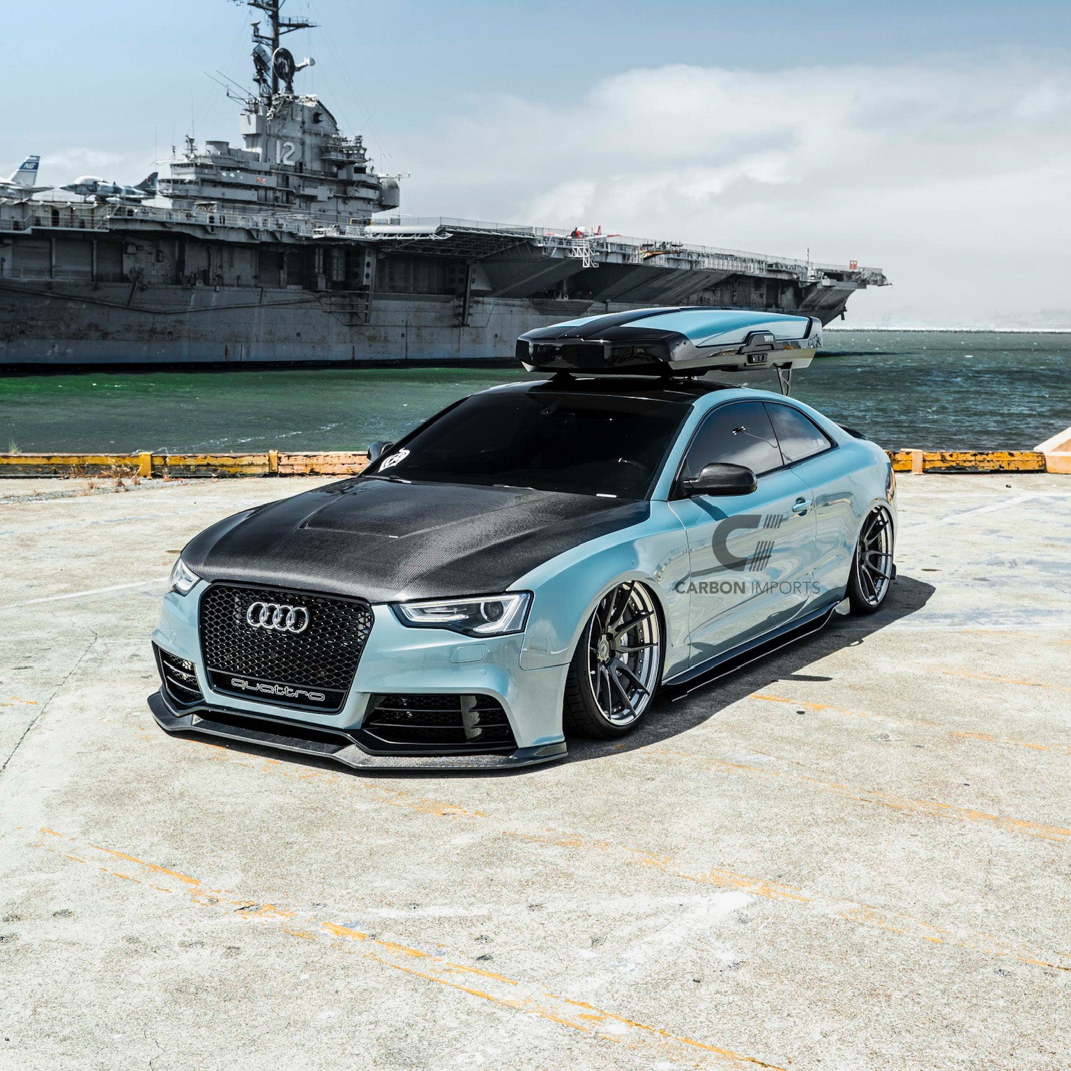Audi RS5 B8/B8.5 Carbon Fiber Front Lip 2010-2016