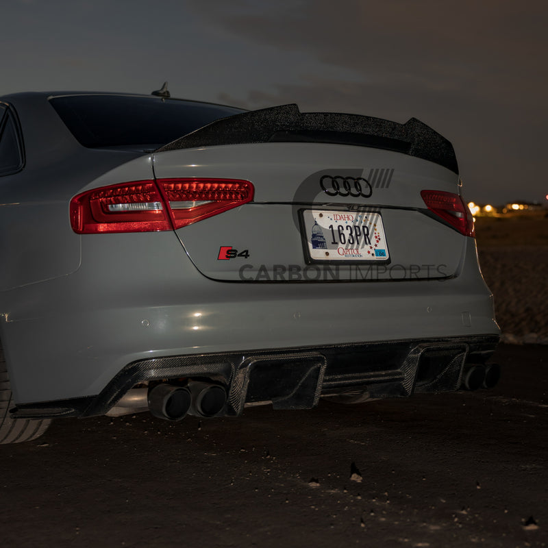 Audi S4/A4 S-Line B8.5 Carbon Fiber Rear Diffuser 2013-2016