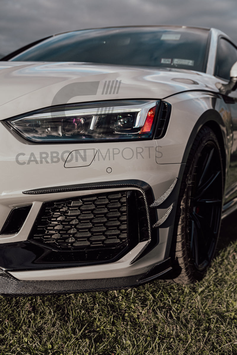 Audi RS5 2017-2019 B9 Carbon Fiber Front Fog Canards