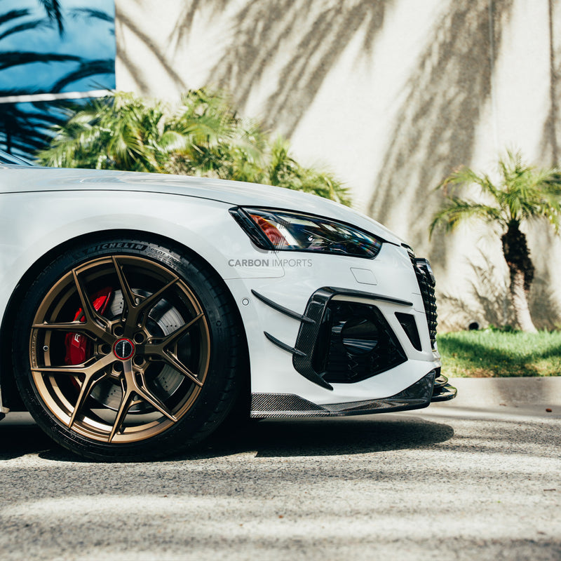 Audi RS5 B9.5 Carbon Fiber Front Fog Canards 2020-2025