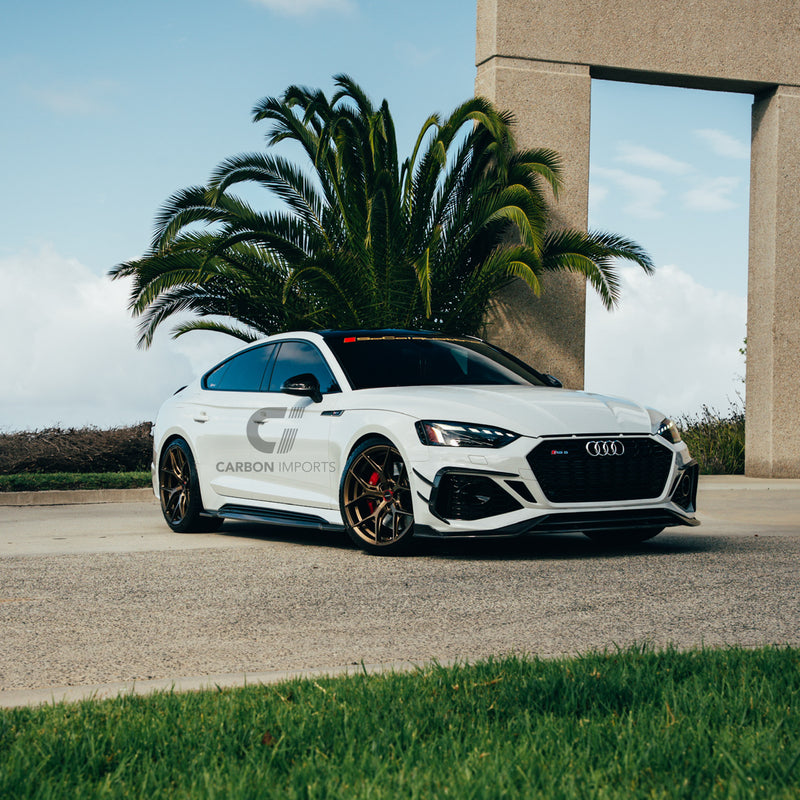 Audi RS5 B9.5 Carbon Fiber Front Fog Canards 2020-2025