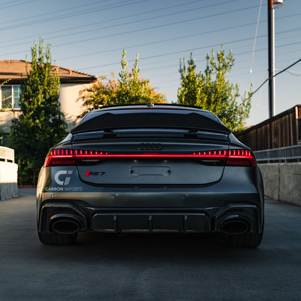 Audi A7/S7/RS7 C8 Carbon Fiber Trunk Lip 2020-2026 V2