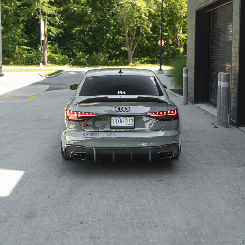 Audi S4/A4 S-Line B9.5 Carbon Fiber Rear Diffuser 2020-2025