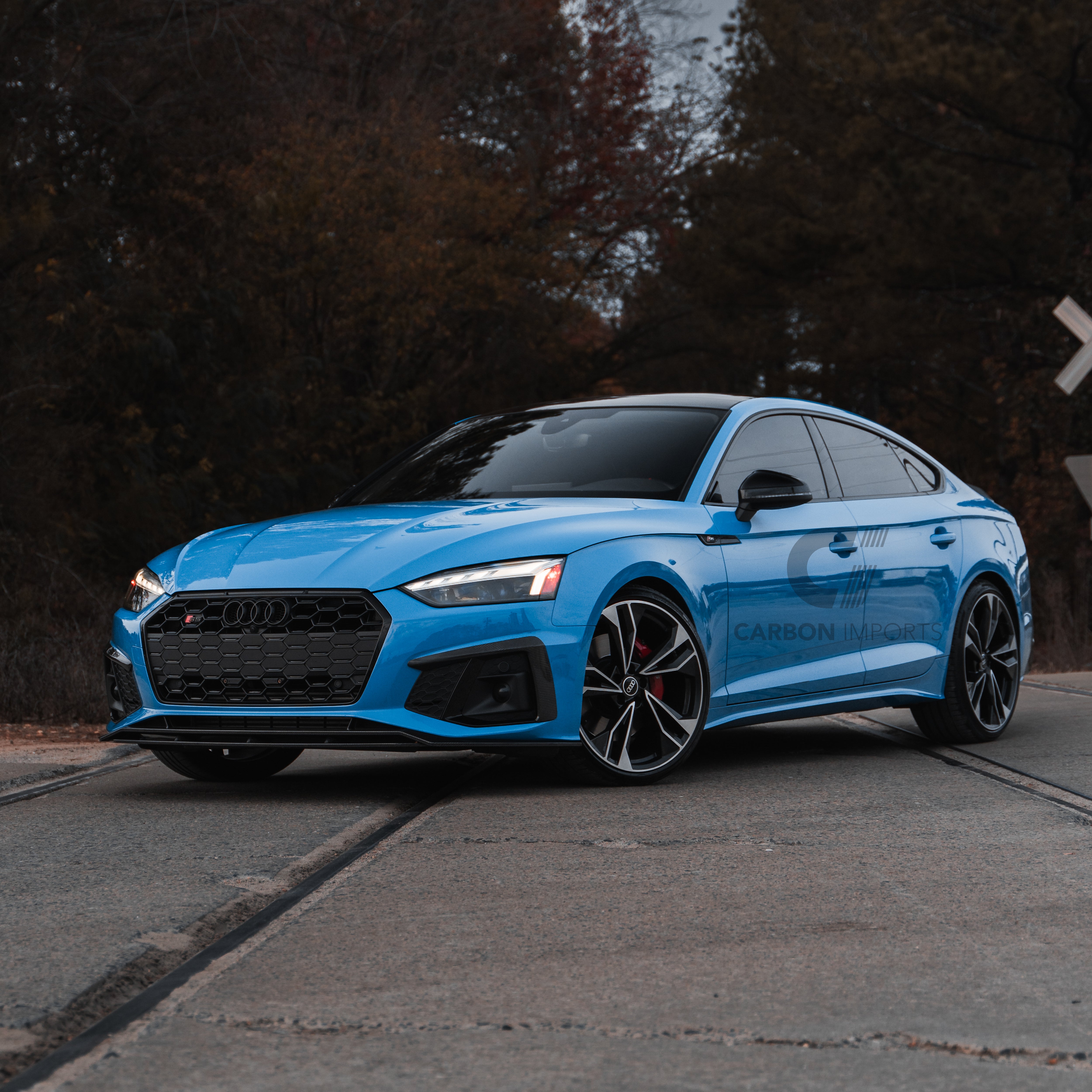Audi S5/A5 S-Line B9.5 Carbon Fiber Fog Canards 2020-2025 V1