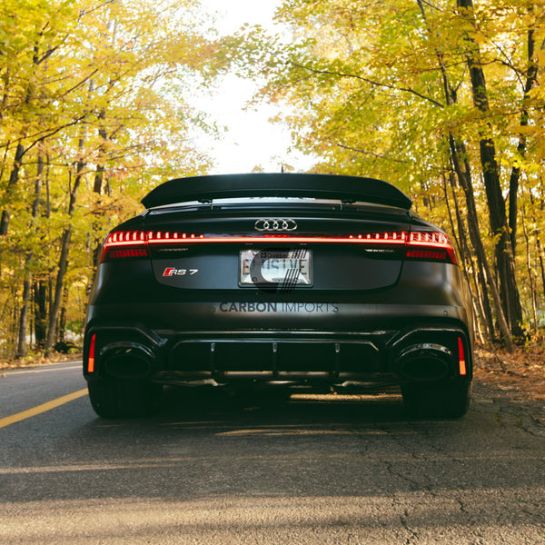 Audi RS7 C8 Carbon Fiber Trunk Lip 2020-2025 V1