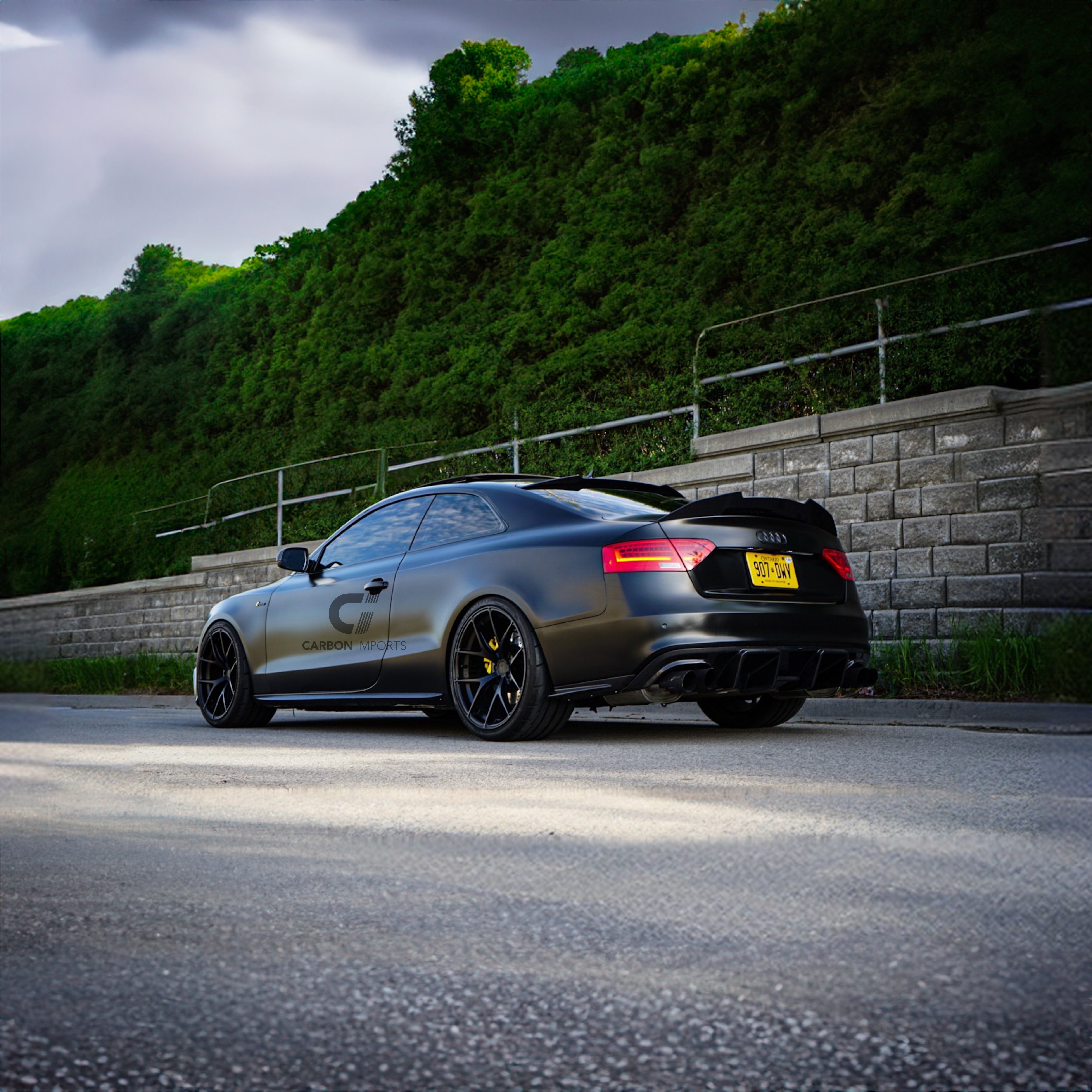 Audi S5 B8/B8.5 Carbon Fiber Trunk Lip 2007-2016 V4.5