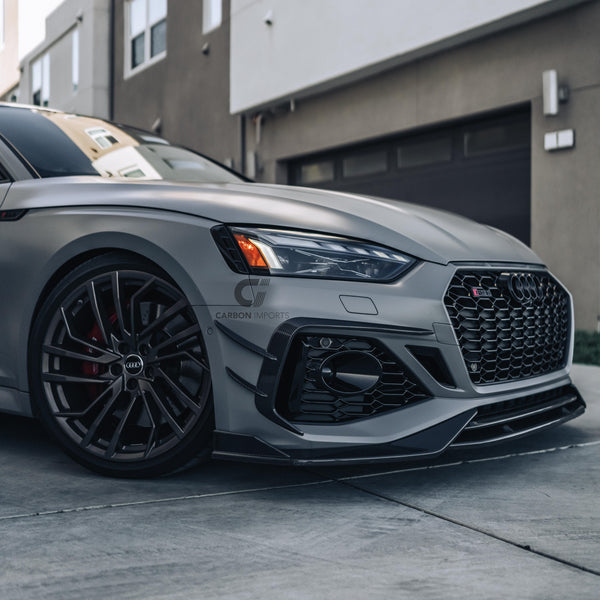 Audi RS5 B9.5 Carbon Fiber Front Lip 2020-2025