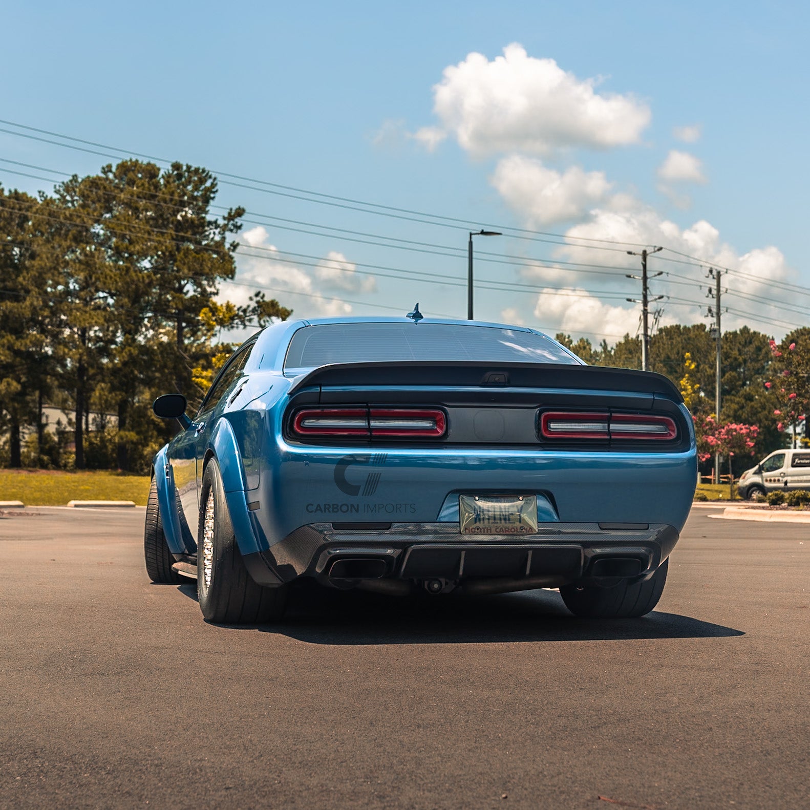 Dodge Challenger Hellcat Carbon Fiber Rear Diffuser