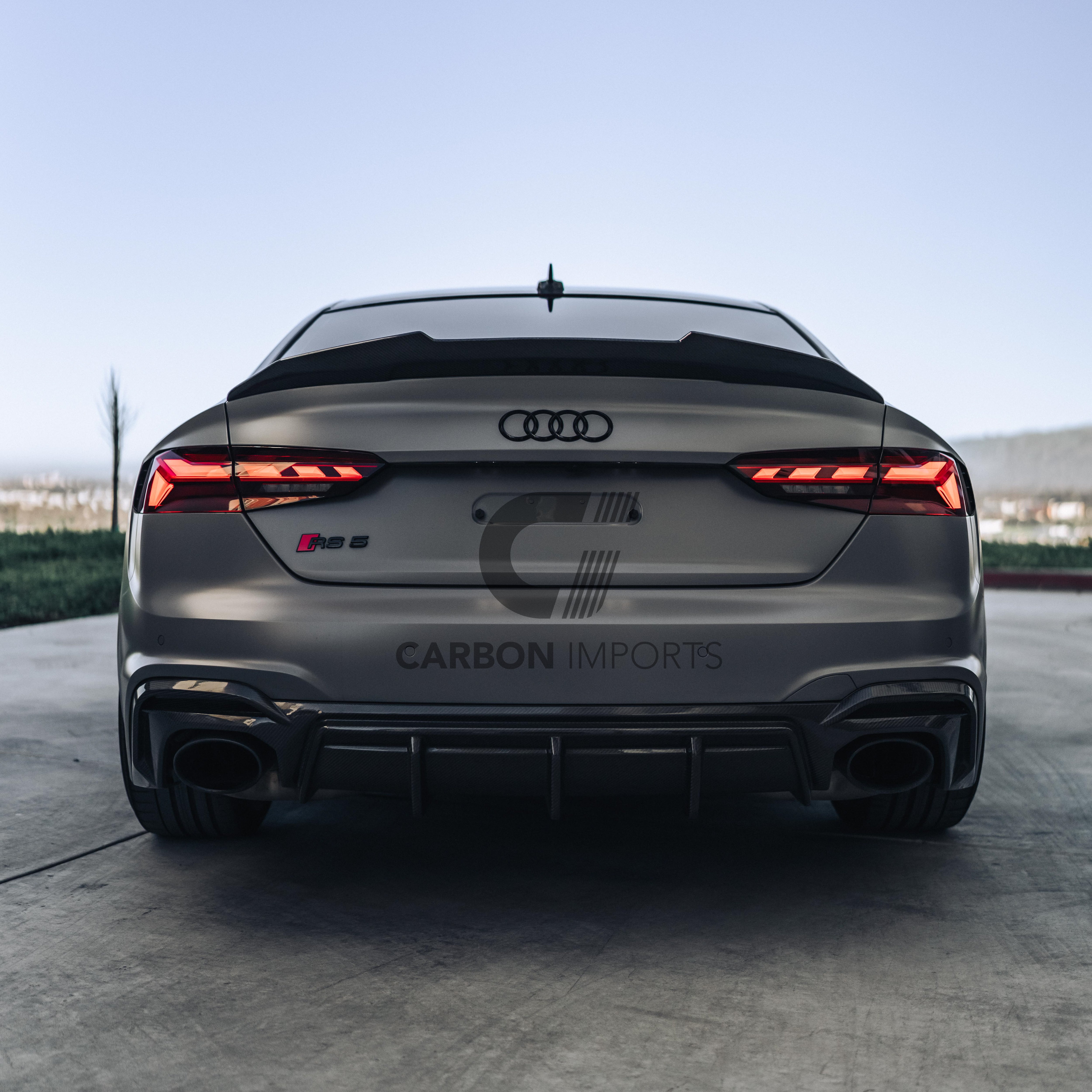 Audi RS5 B9.5 Carbon Fiber Rear Diffuser 2020-2025 V1