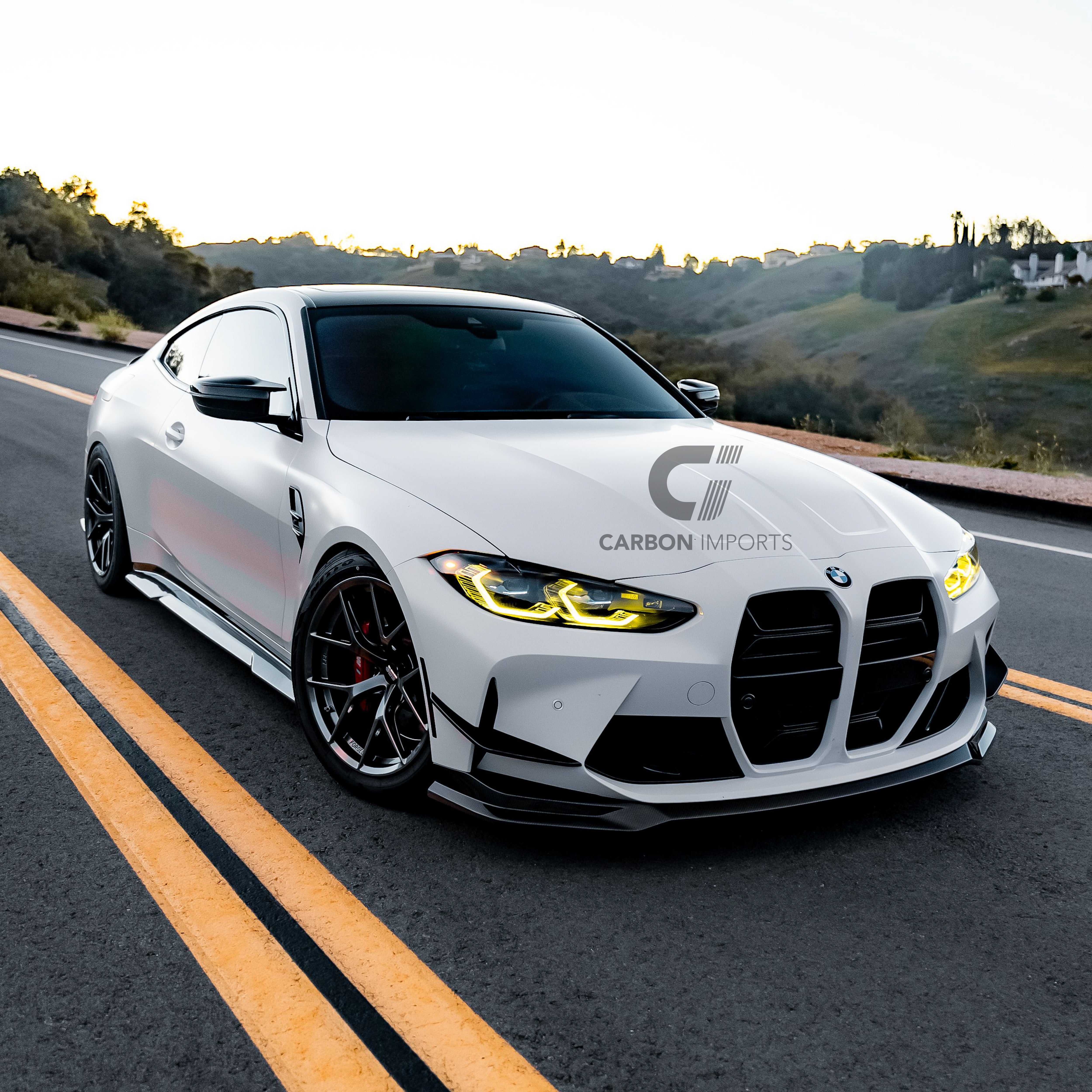 BMW M3/M4 G80/G81/G82/G83 Carbon Fiber Front Bumper Canards 2020-2026