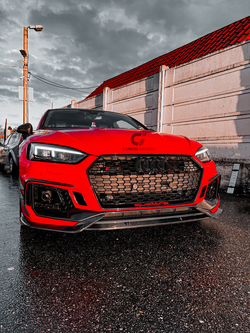 Audi RS5 2017-2019 B9 Carbon Fiber Front Fog Canards