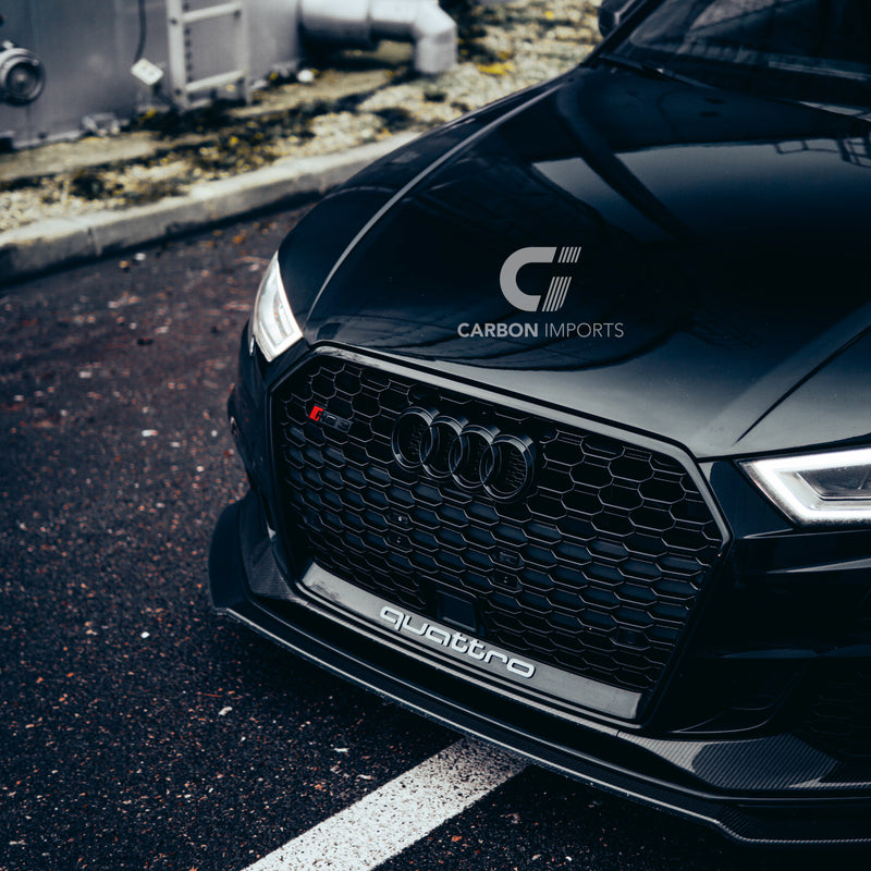 Audi RS3 8V Carbon Fiber Front Lip 2017-2020