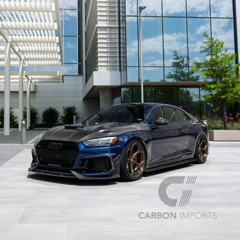 Audi RS5 B9 Carbon Fiber Front Fog Canards 2017-2019