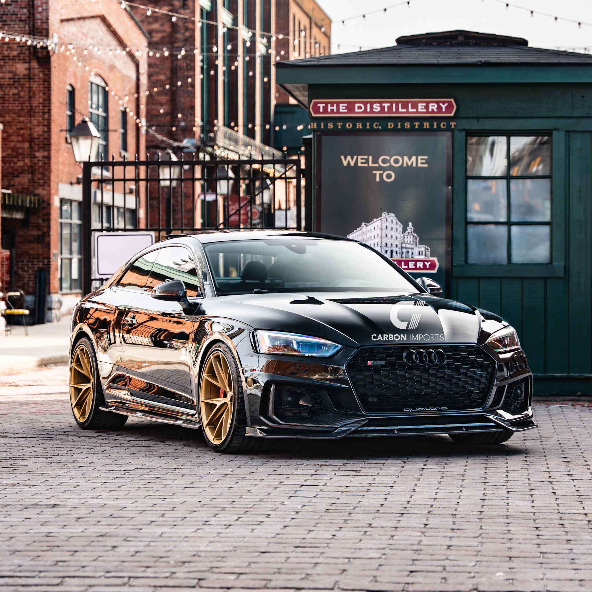 Audi RS5 B9 Carbon Fiber Front Bumper Trim 2017-2019