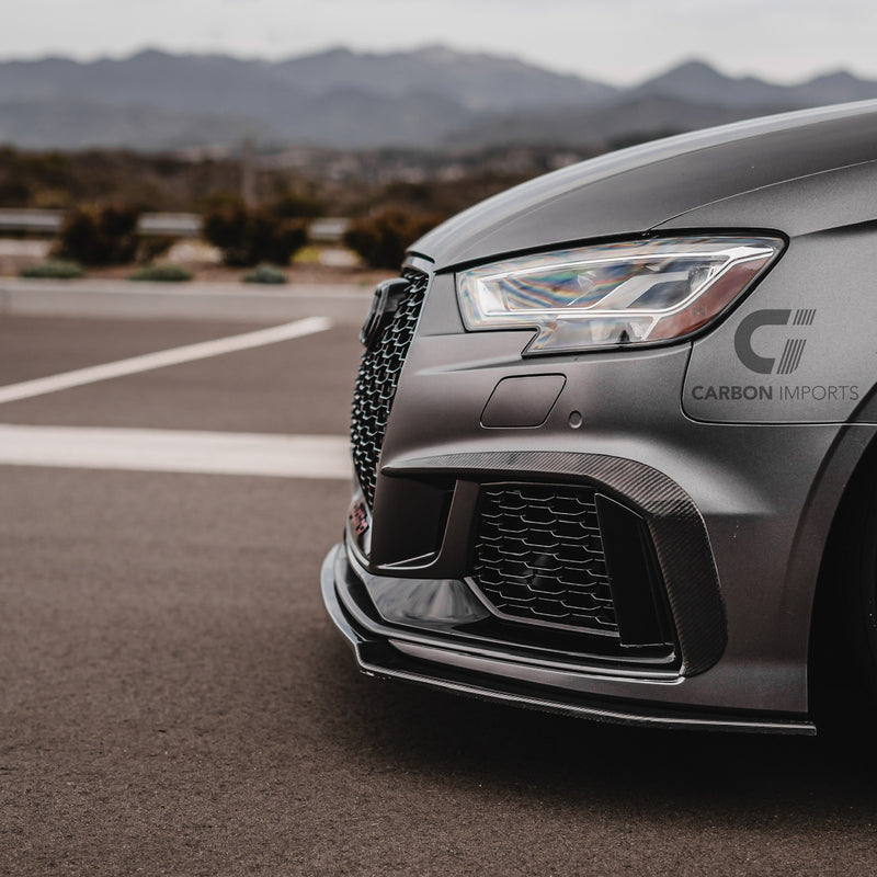 Audi RS3 8V Carbon Fiber Fog Canards 2017-2020