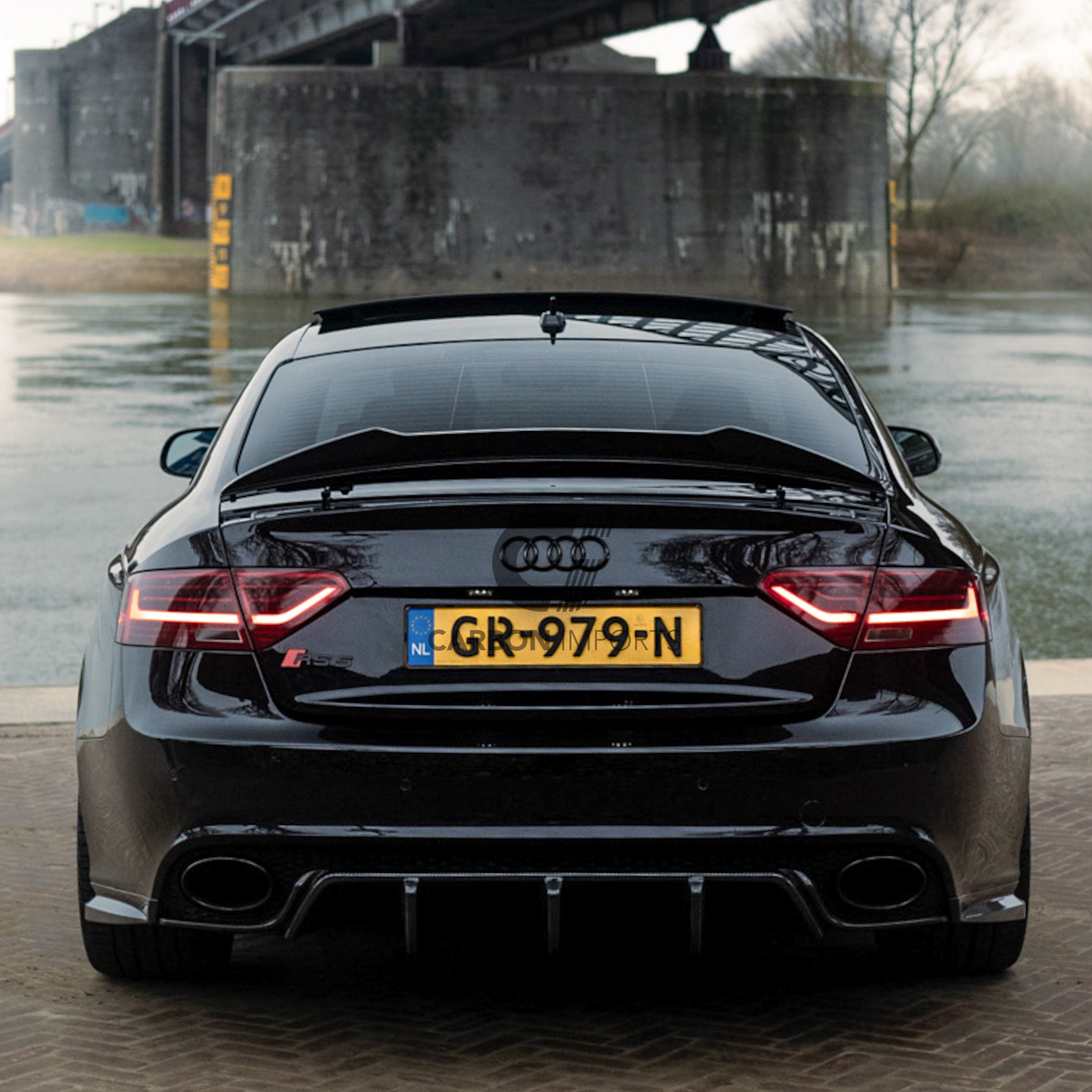 Audi RS5 B8/B8.5 Carbon Fiber Trunk Lip 2010-2016 V2