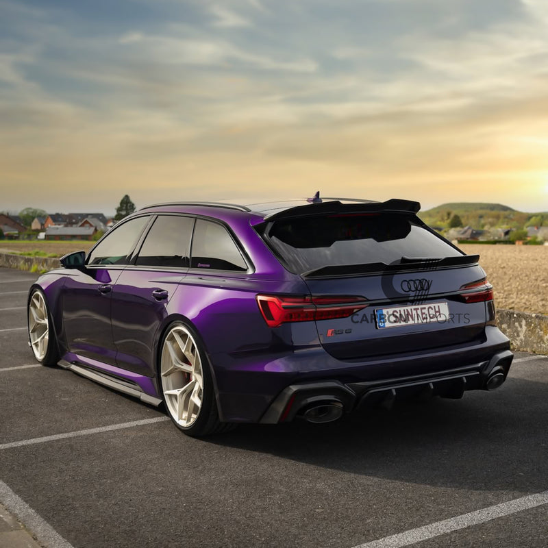 Audi RS6 C8 Carbon Fiber Trunk Lip 2020-2025 V1
